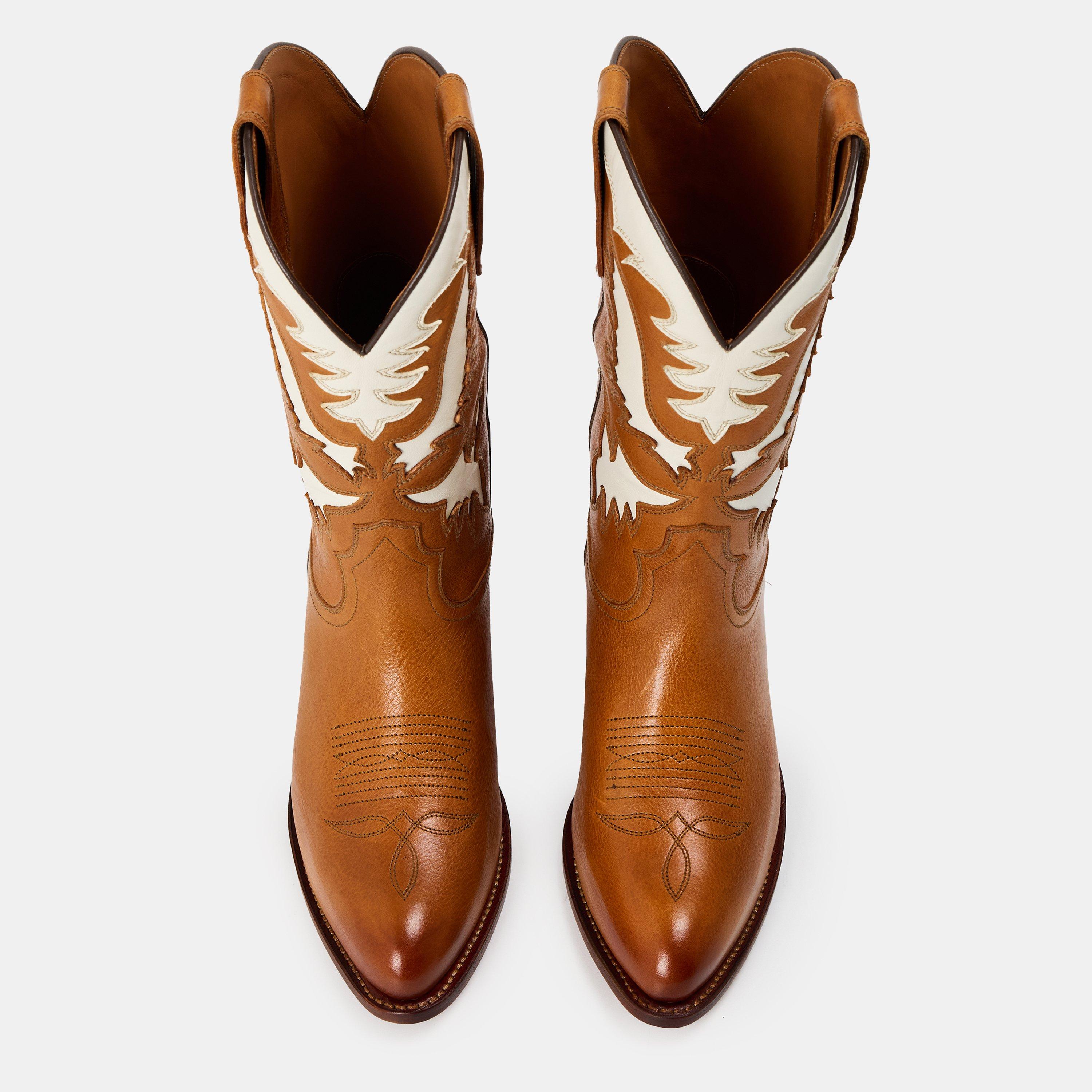 Cuoio - Polo Ralph Lauren - Women's Western Cowboy Boots - 3