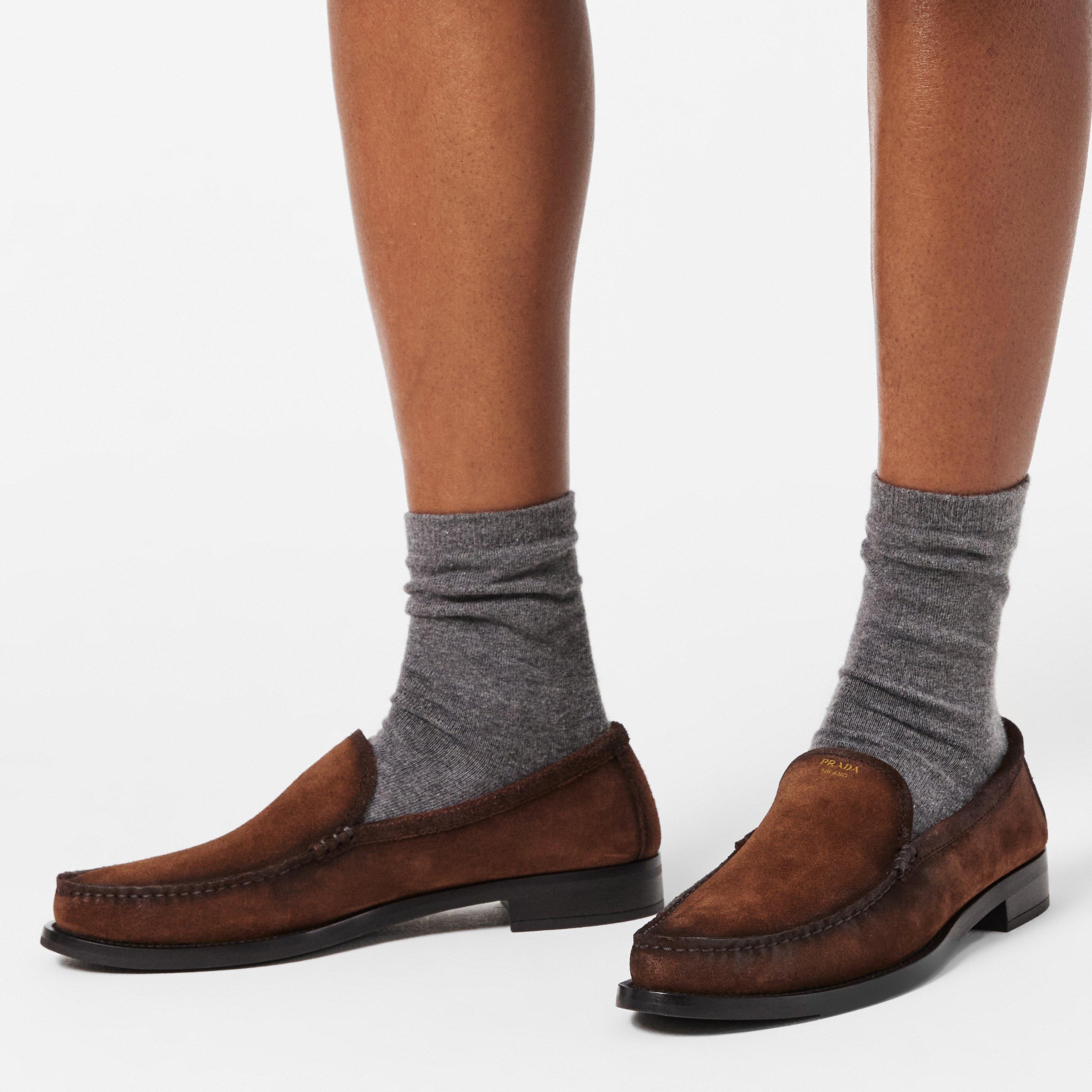 Cacao - Prada - Prada Logo Loafer Ld54 - 3