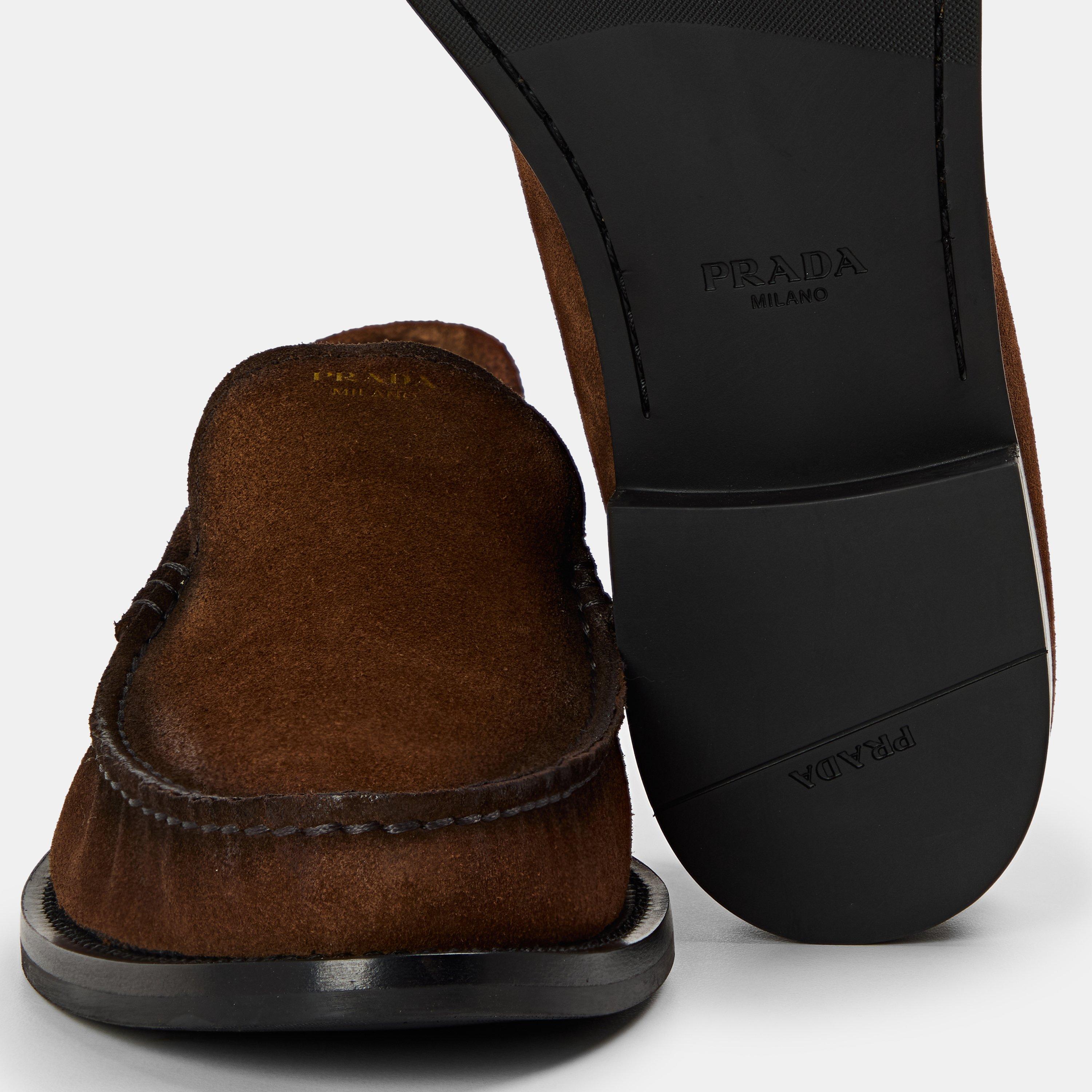 Cacao - Prada - Prada Logo Loafer Ld54 - 4