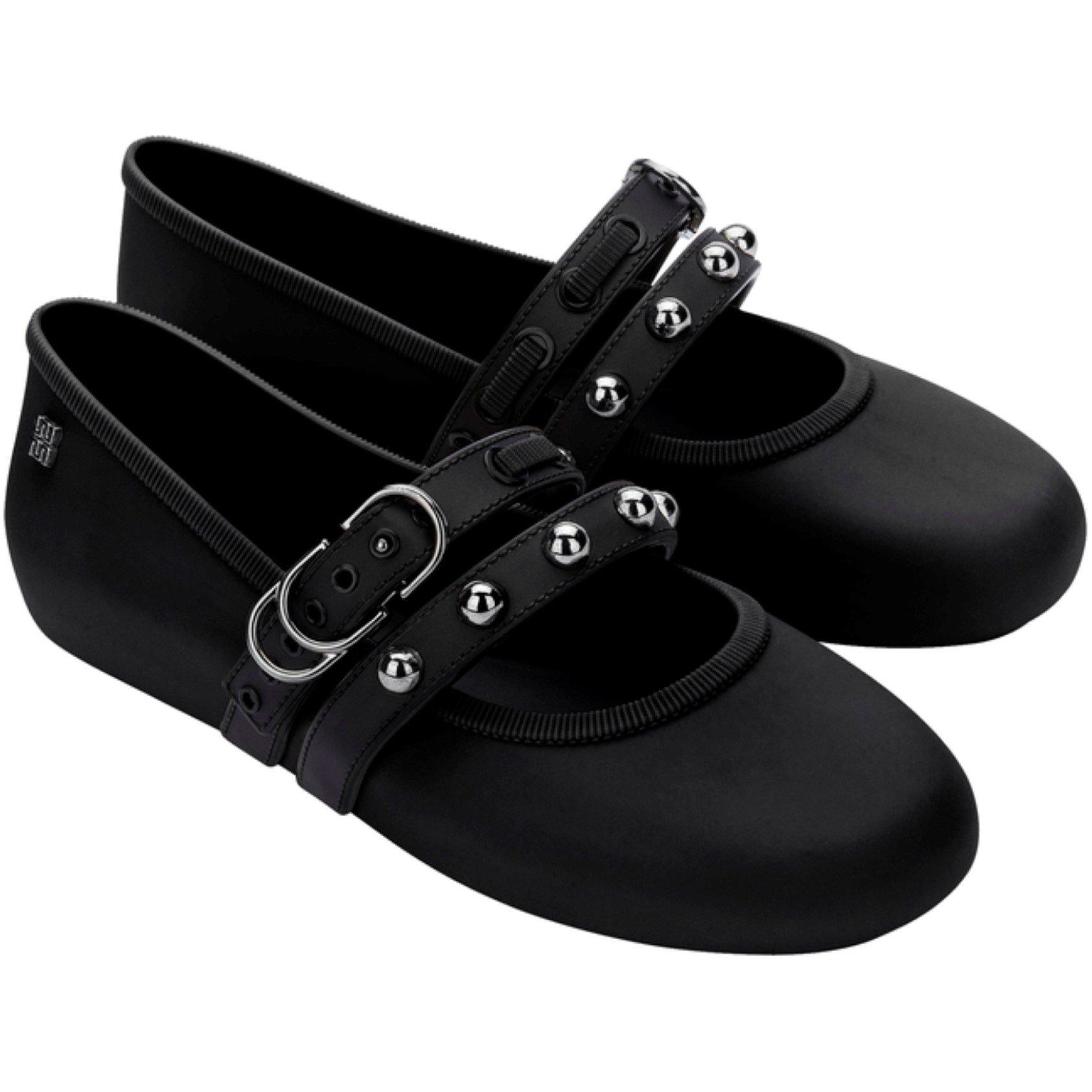Melissa Women's Soft Ballet Studs Ballet Pump - Black - Size 5 (38)