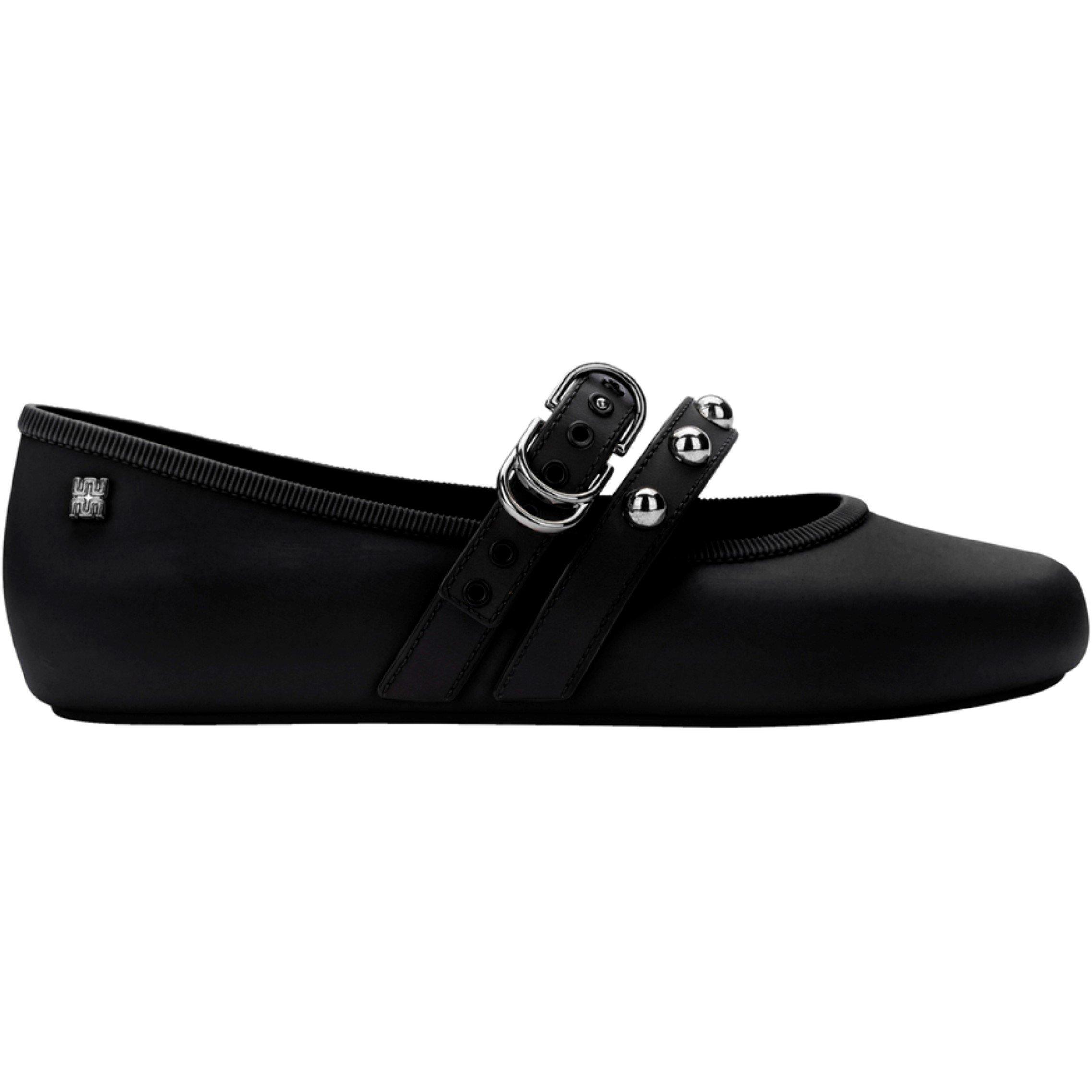 Black - Melissa - Women's Soft Ballet Studs Ballet Pump - 2