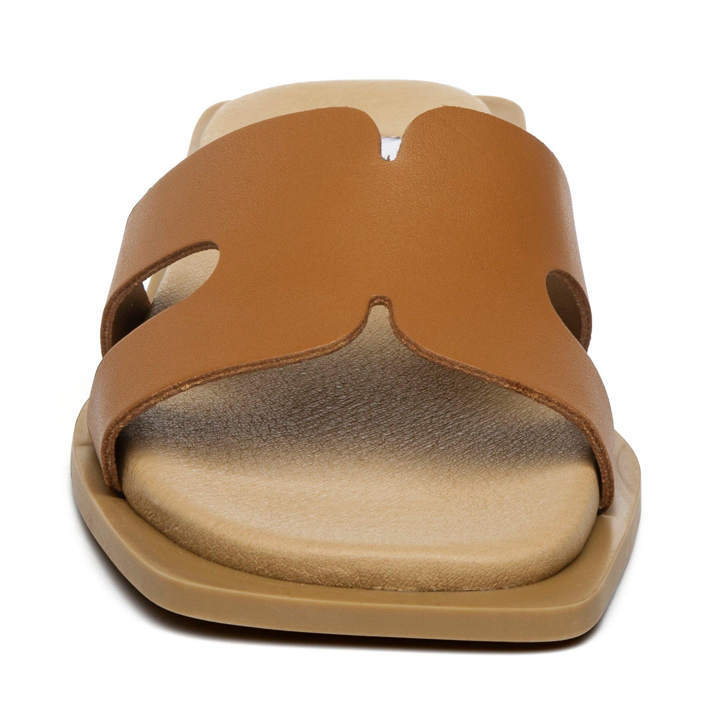 Cognac Lthr - Steve Madden - Women's Flat Sandals - 5