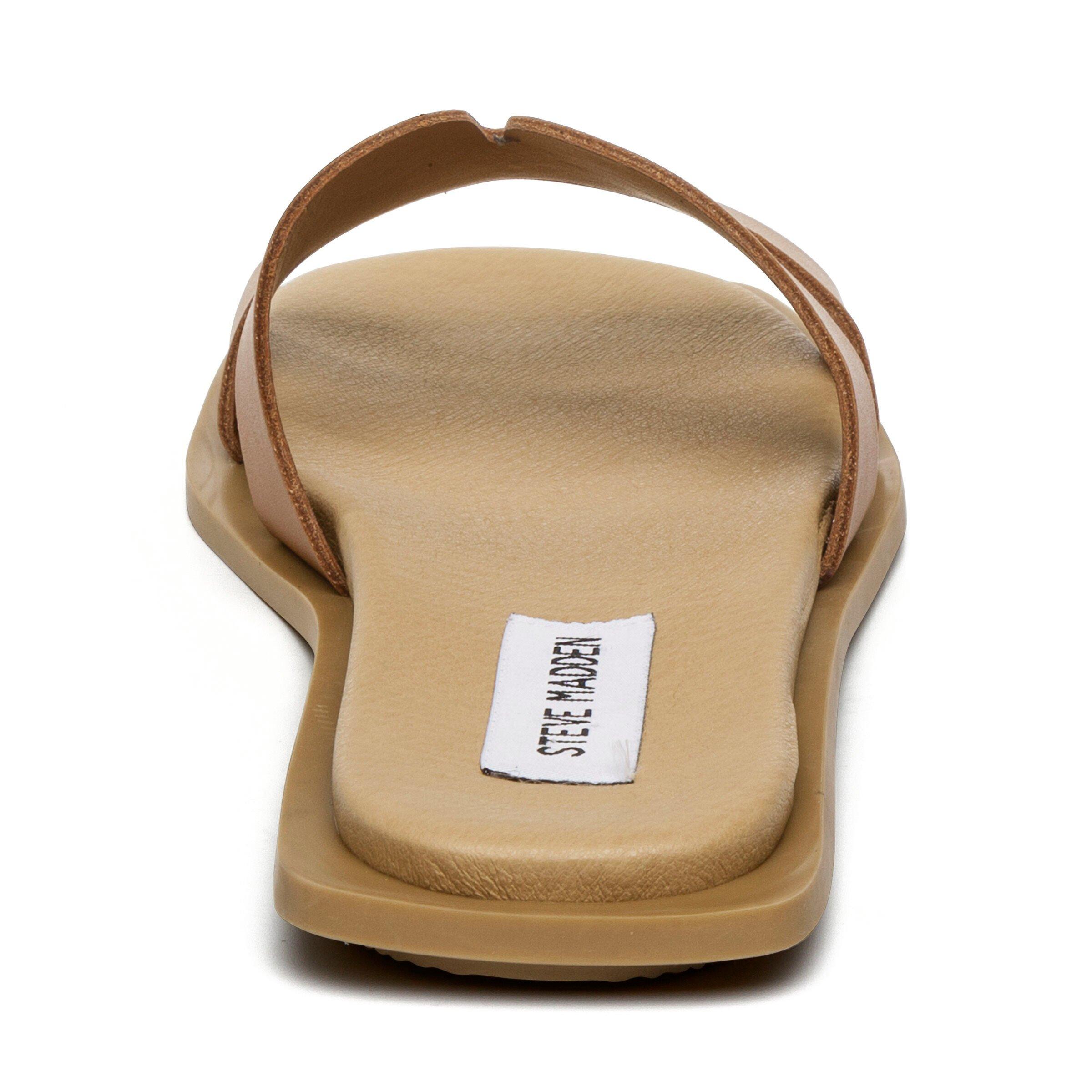 Cognac Lthr - Steve Madden - Women's Flat Sandals - 6