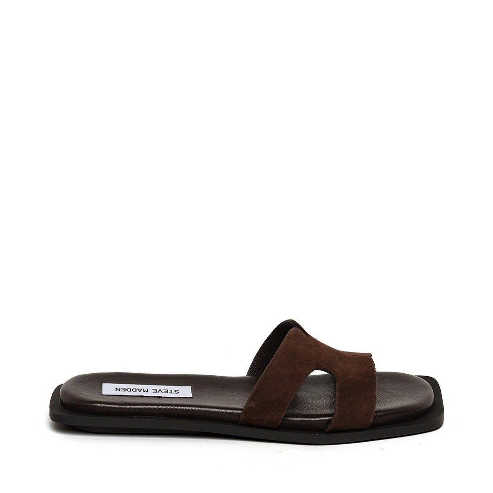 Steve Madden Women's Flat Sandals - Dark Brown - 6 (39)