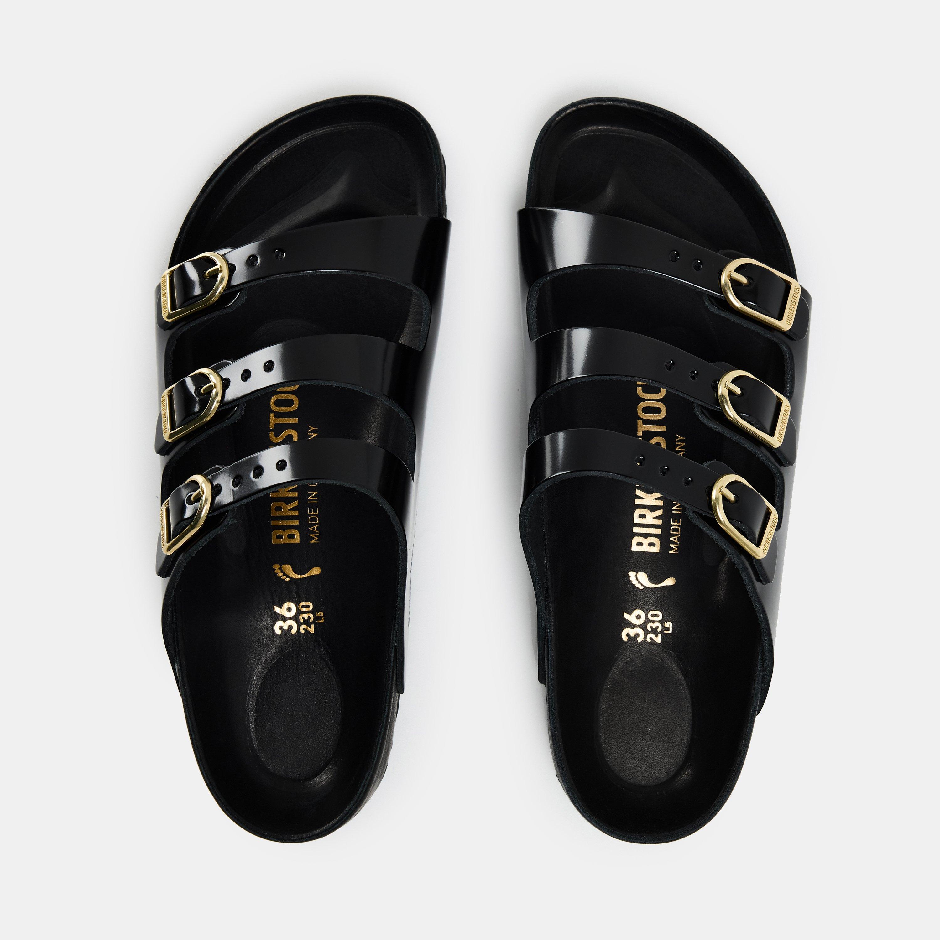 Black - Birkenstock - Women's Bstk Florde Exquiste Flat Sandals - 4