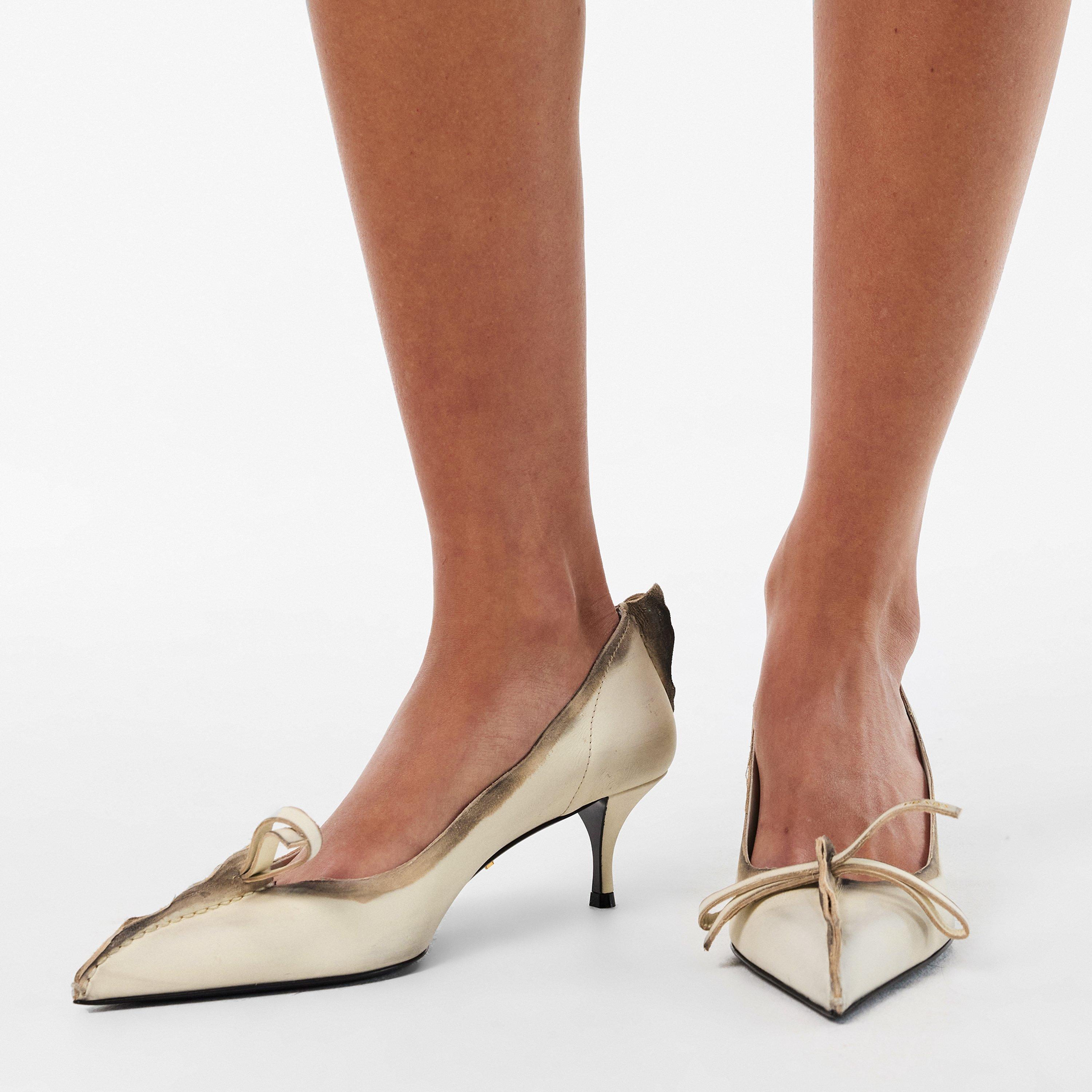 Talco White - Prada - Women's Stiletto Heels - 3