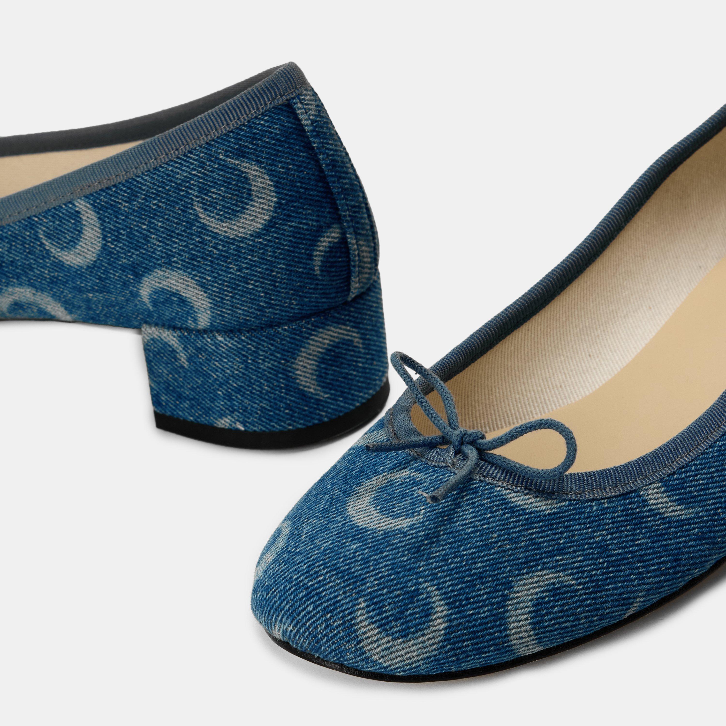 Light Blue - Marine Serre - Women's Ballet Pumps - 4