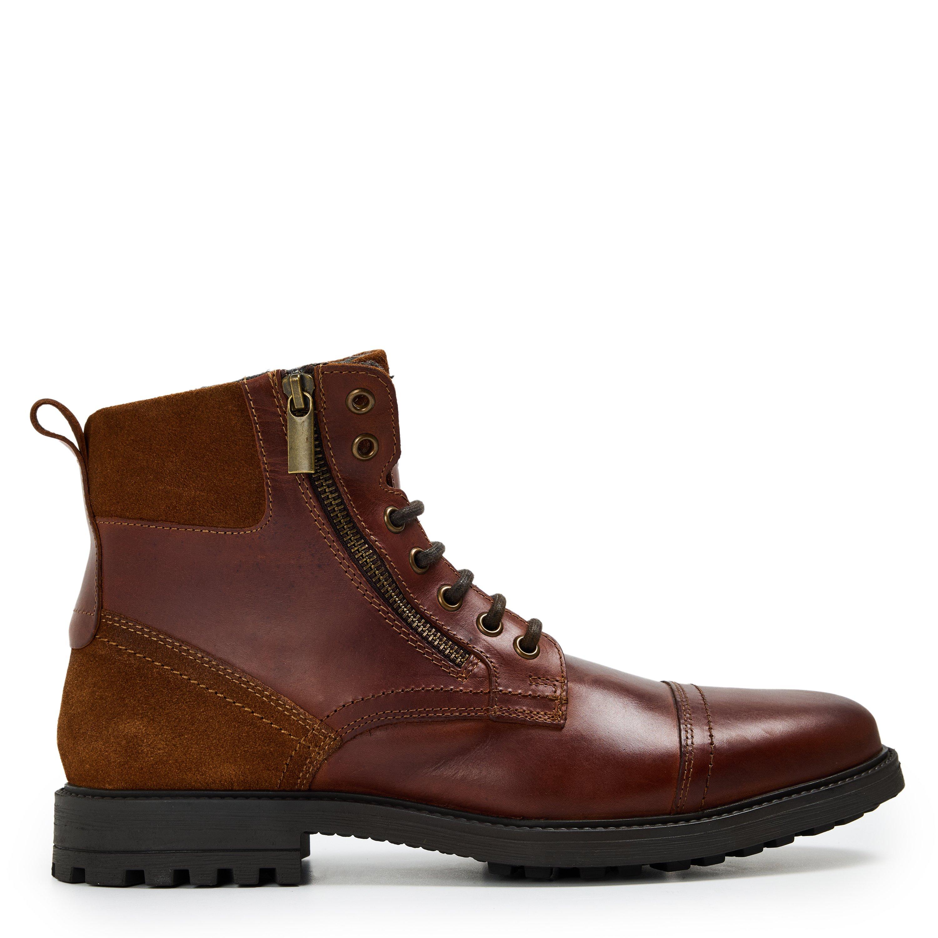 Tan - Dune London - Men's Biker Boots - 1