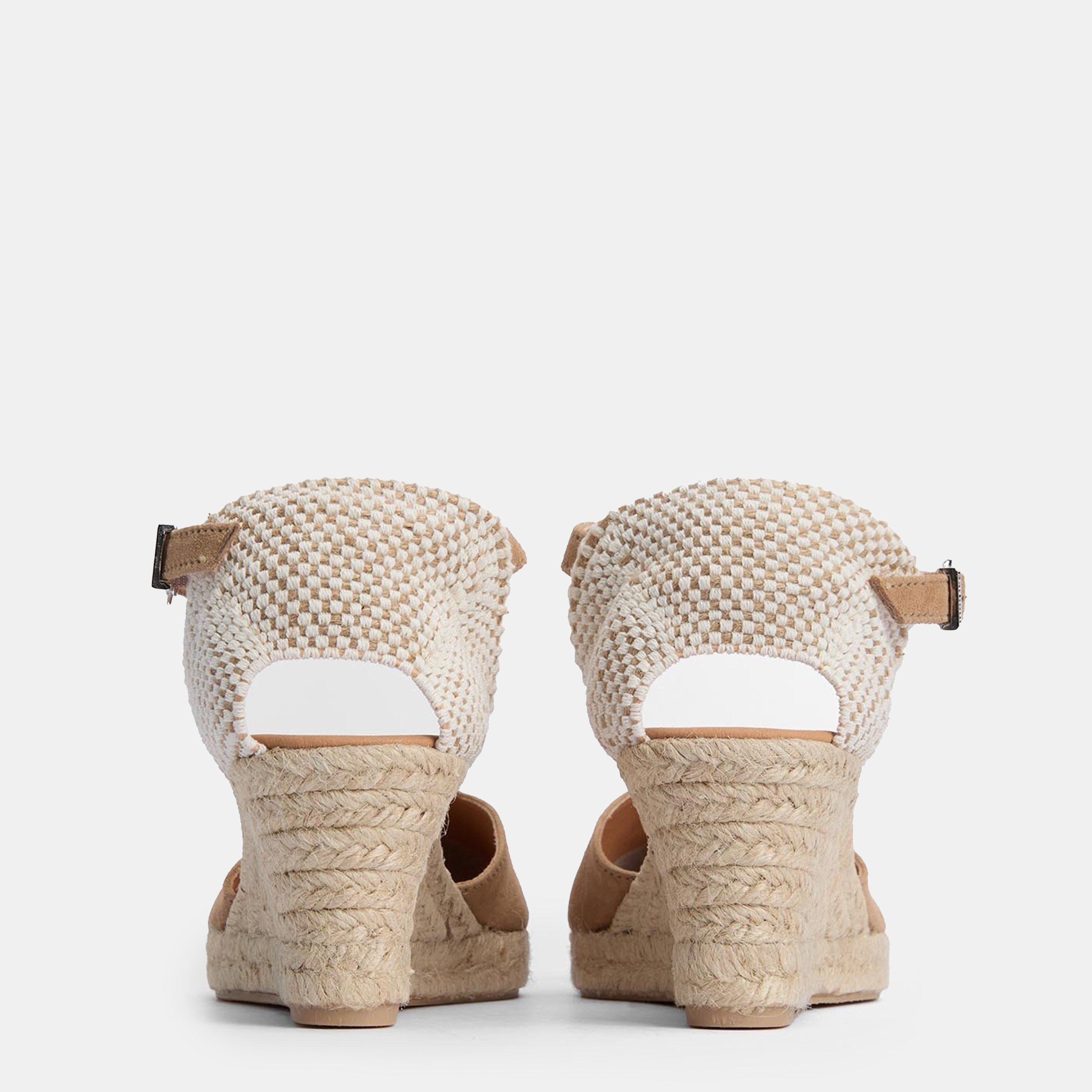 Tan Suede - Barbour - Elder Espadrille Wedges - 3