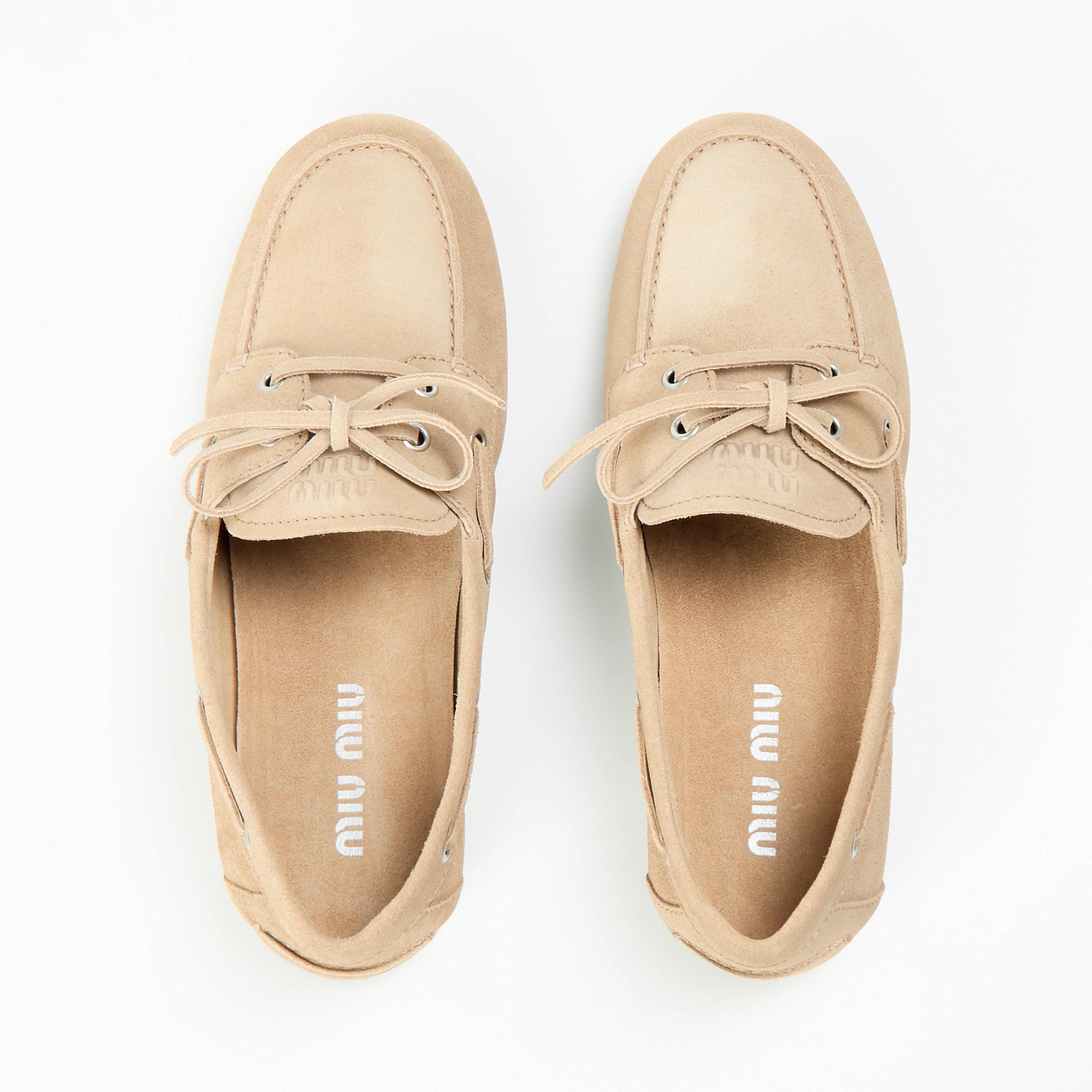 Ecru - Miu Miu - Boat Shoes - 5