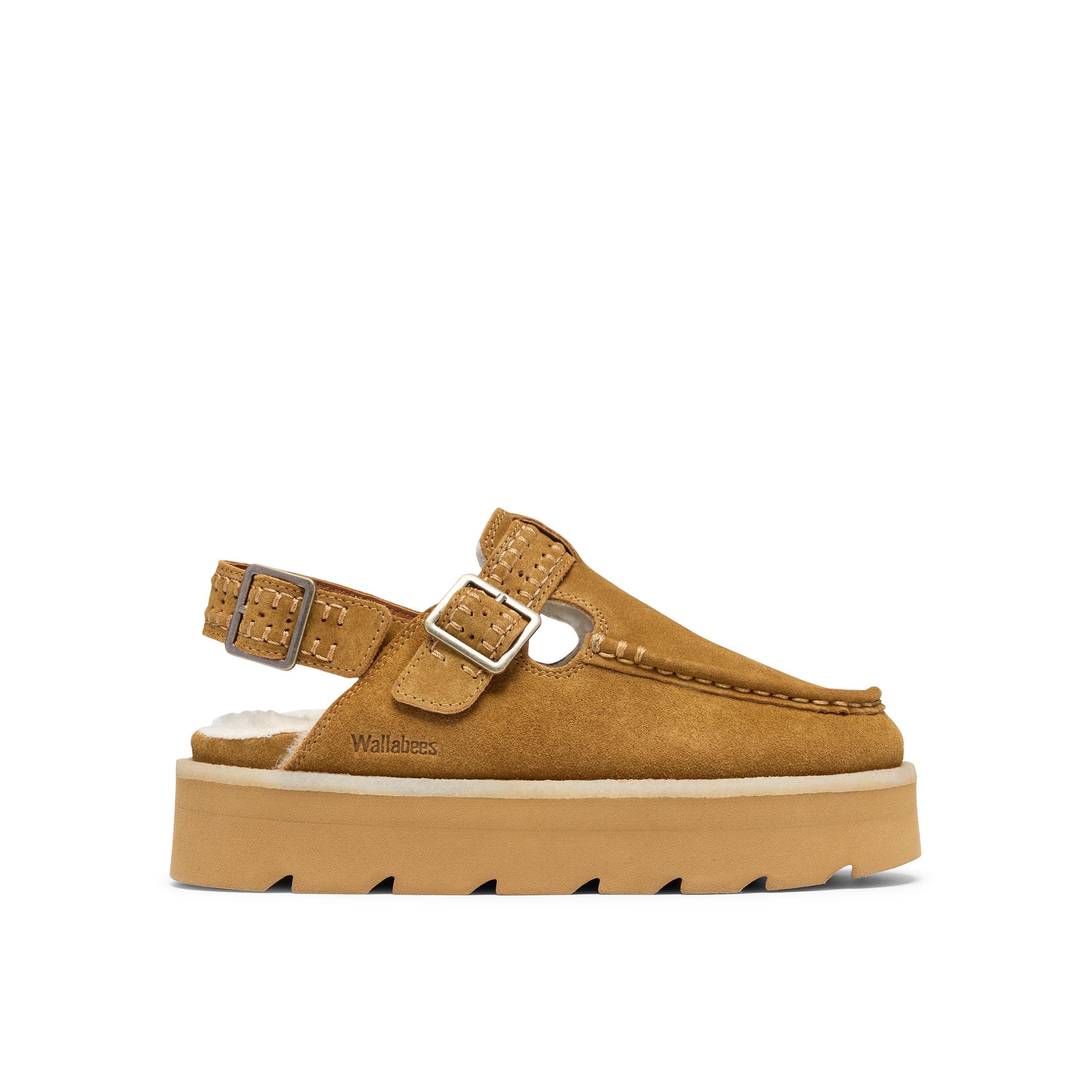 Brown Interest - Clarks Originals - Women's Meare Easy Suede Flat Mules - 1