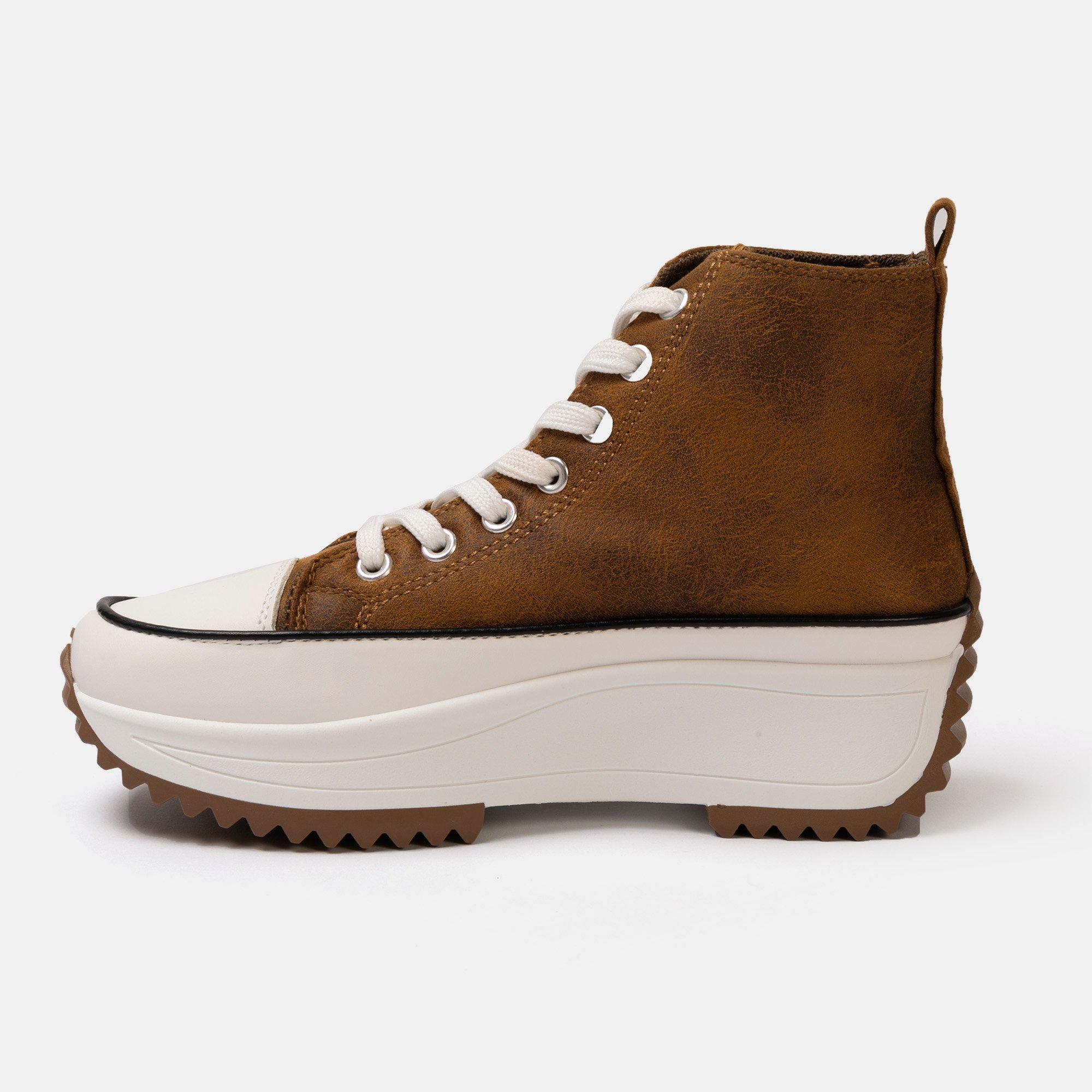Marrón - Firetrap - Platform Hi top Ladies Trainers - 2