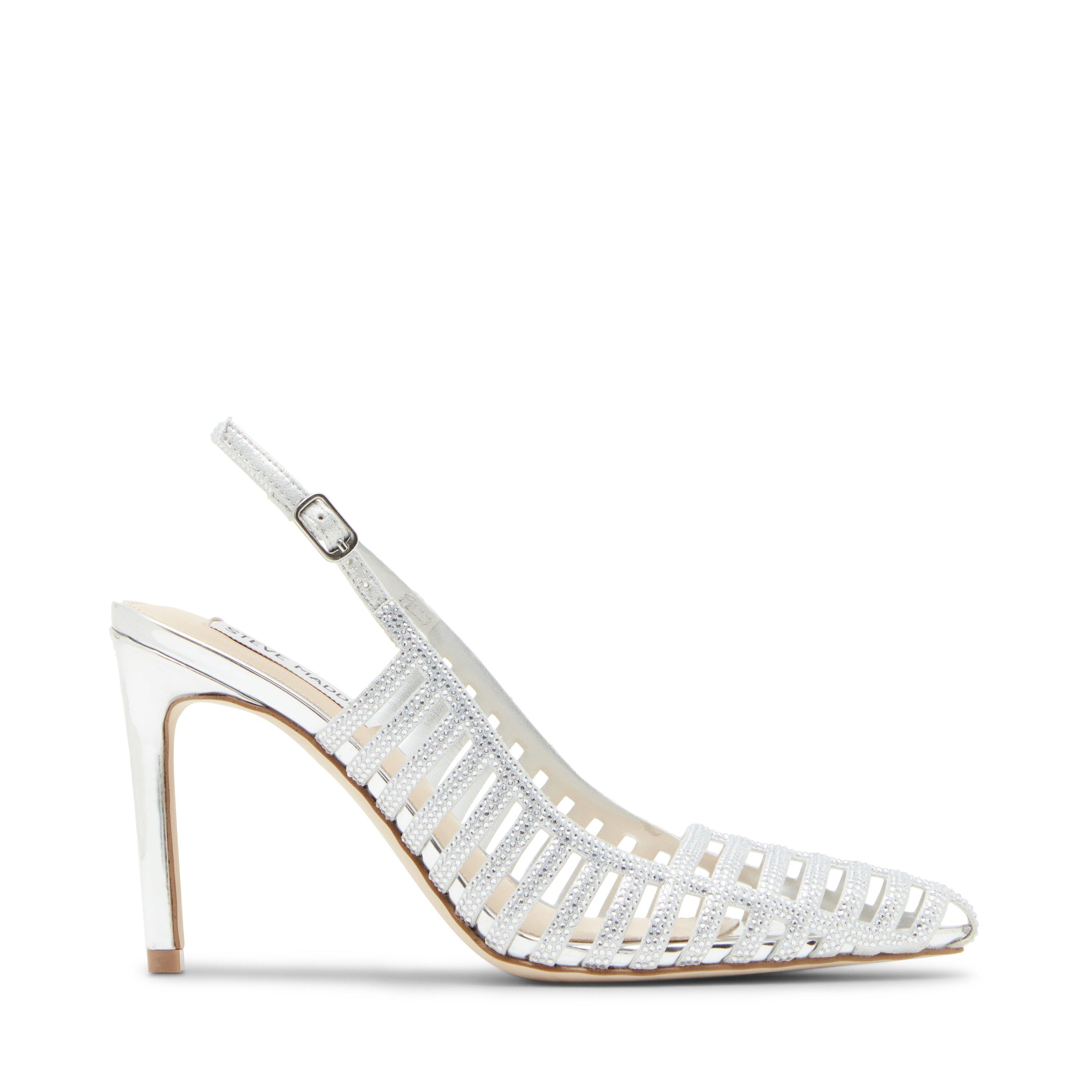 Steve Madden Women's Carleigh Heeled Mules - Silver - 5 (38)