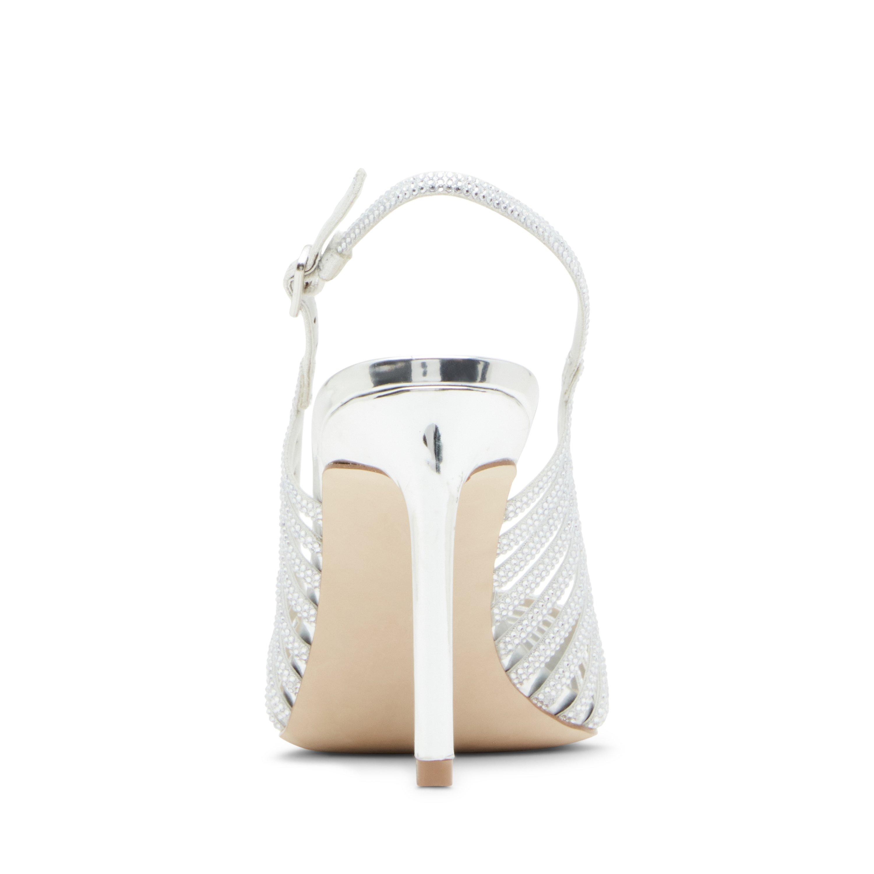 Silver - Steve Madden - Women's Carleigh Heeled Mules - 5