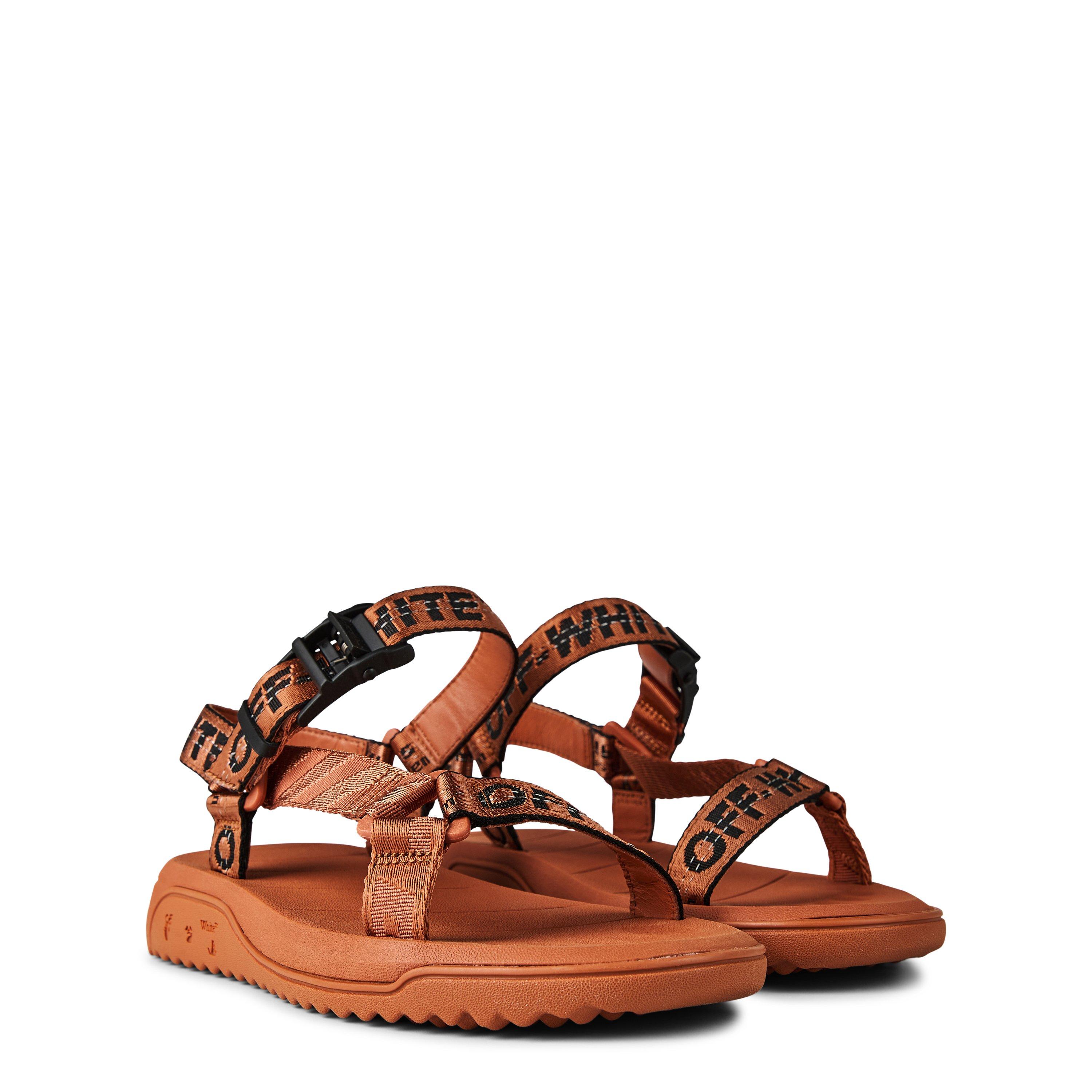 Terracotta - Off White - Women's New Trek Sandals, Webbing Uppers - 3