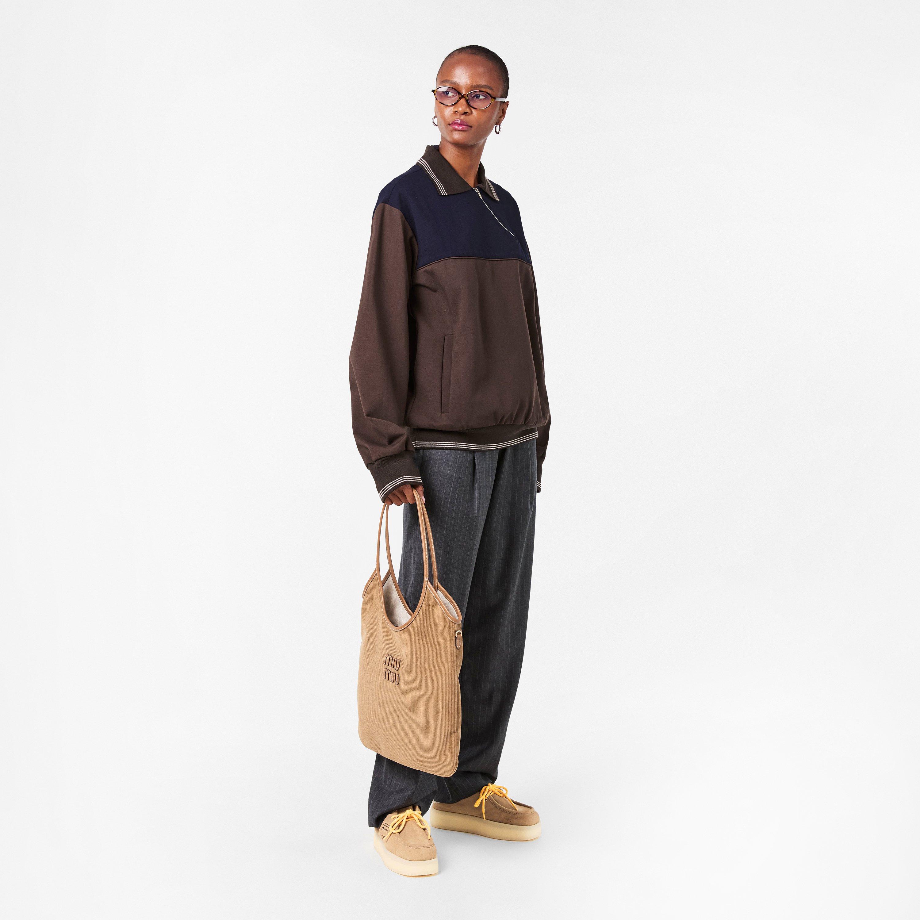 Ecru Sude Shear - Miu Miu - Women's Smooth Upper Open Back Flat Mules - 6