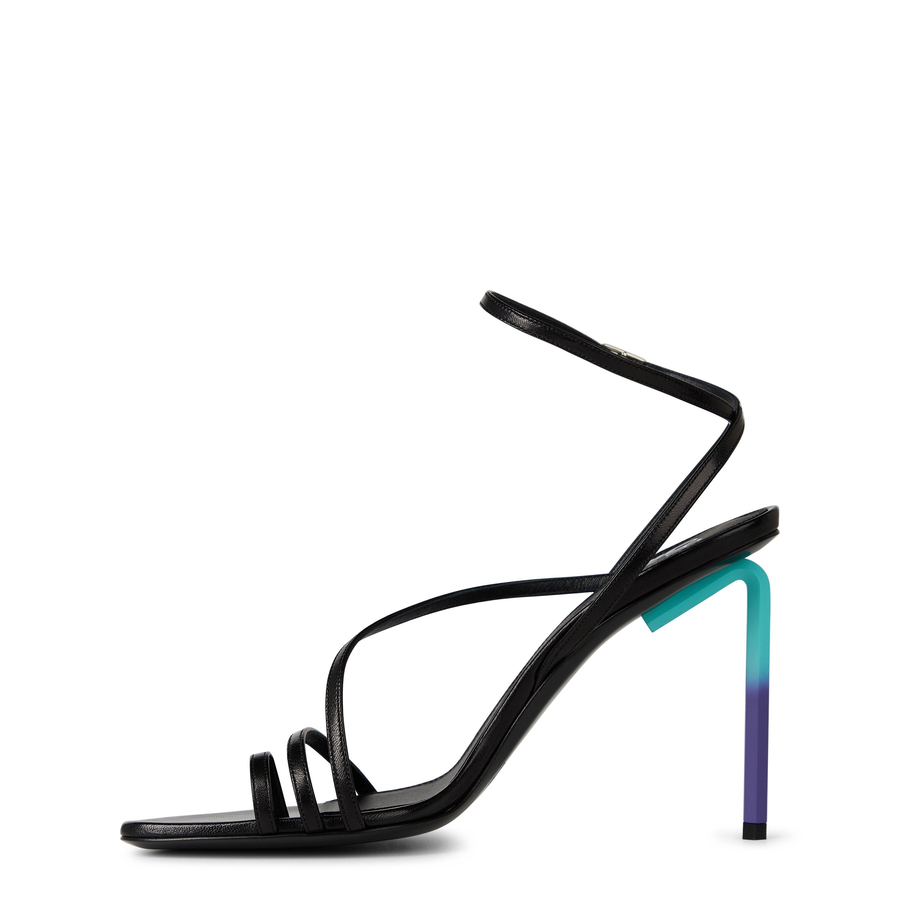Black Multi - Off White - Women's Allen 110mm Strappy Multicoloured Stiletto Heels Sandals - 2
