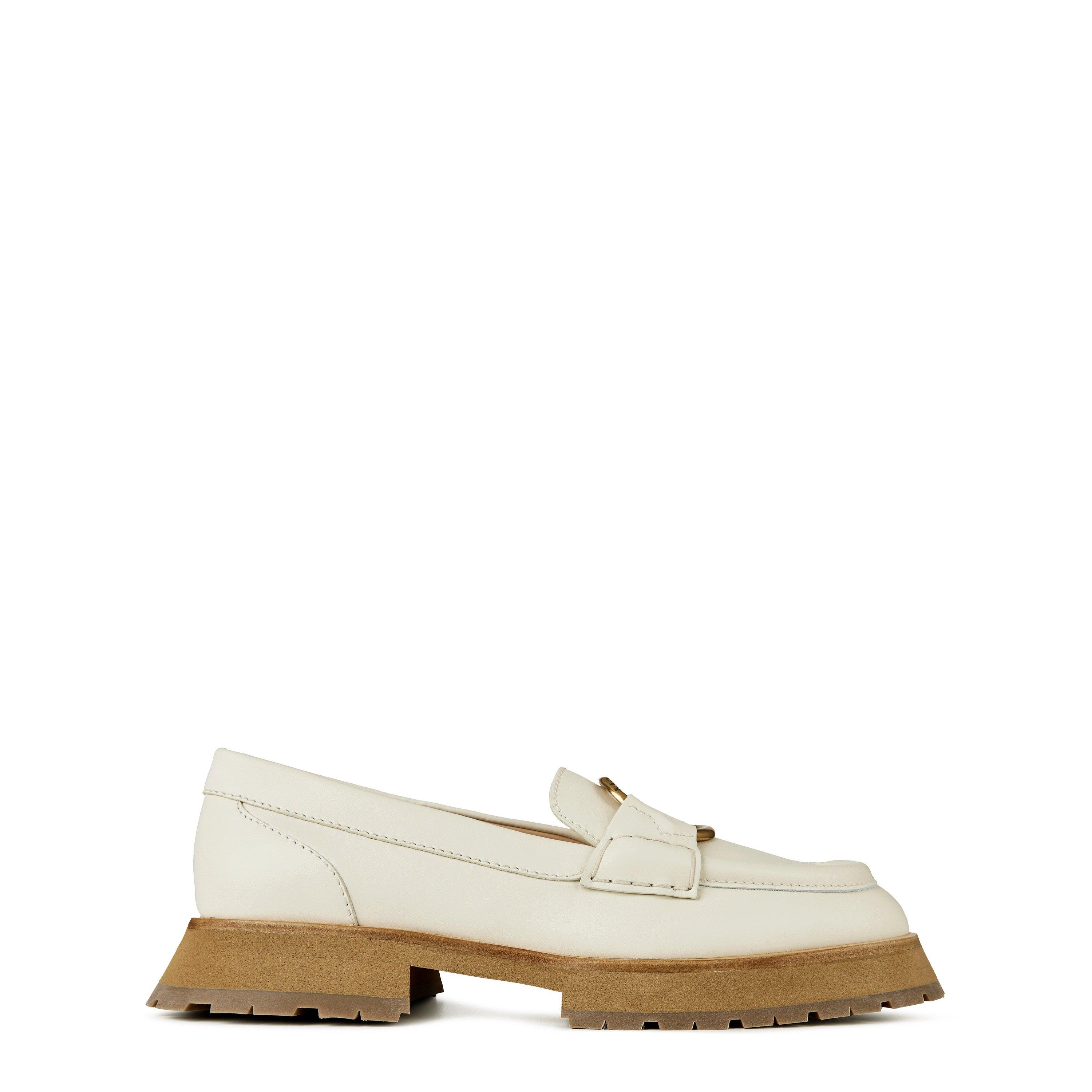 White 04A - Moncler - Bell Loafers Womens - 7