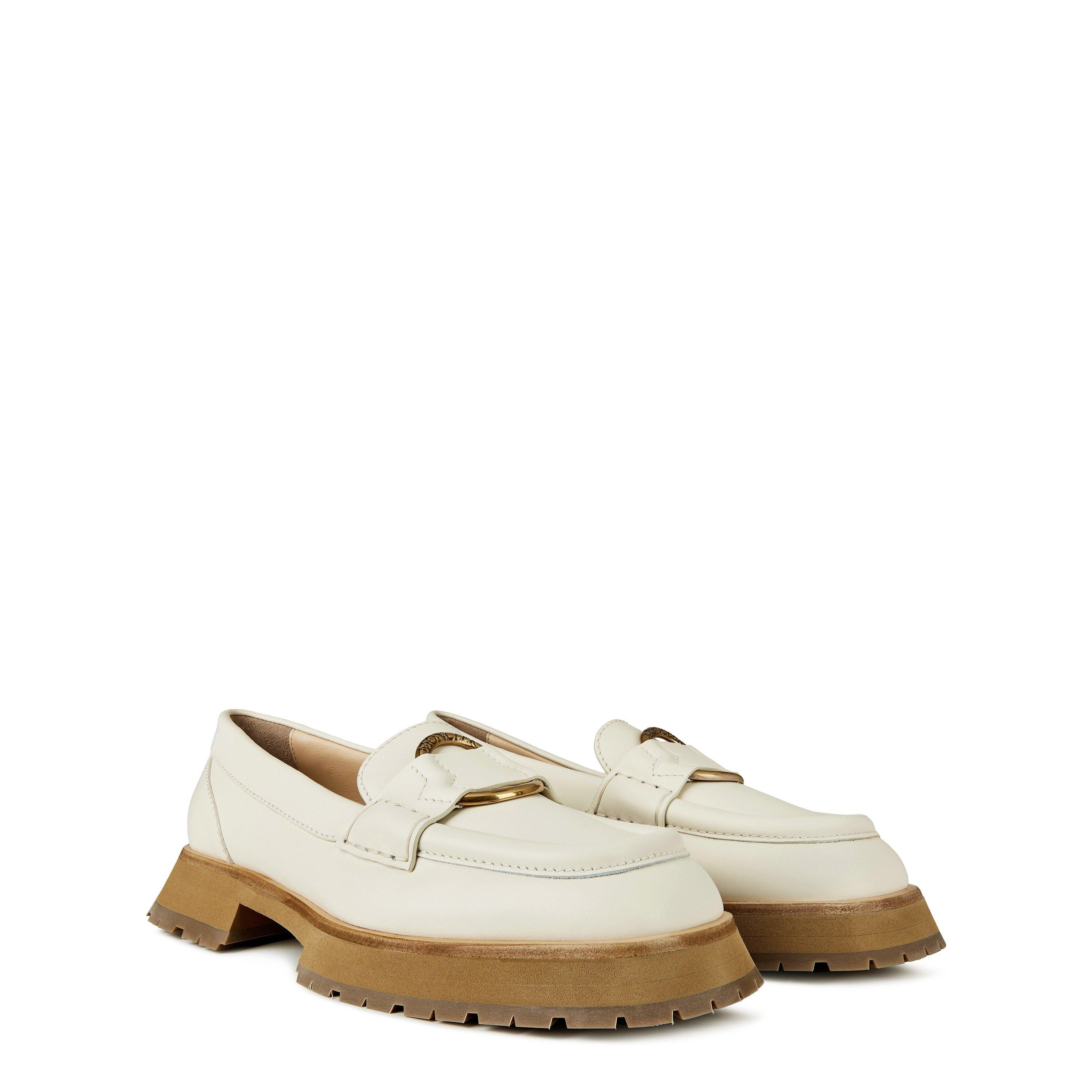 White 04A - Moncler - Bell Loafers Womens - 9