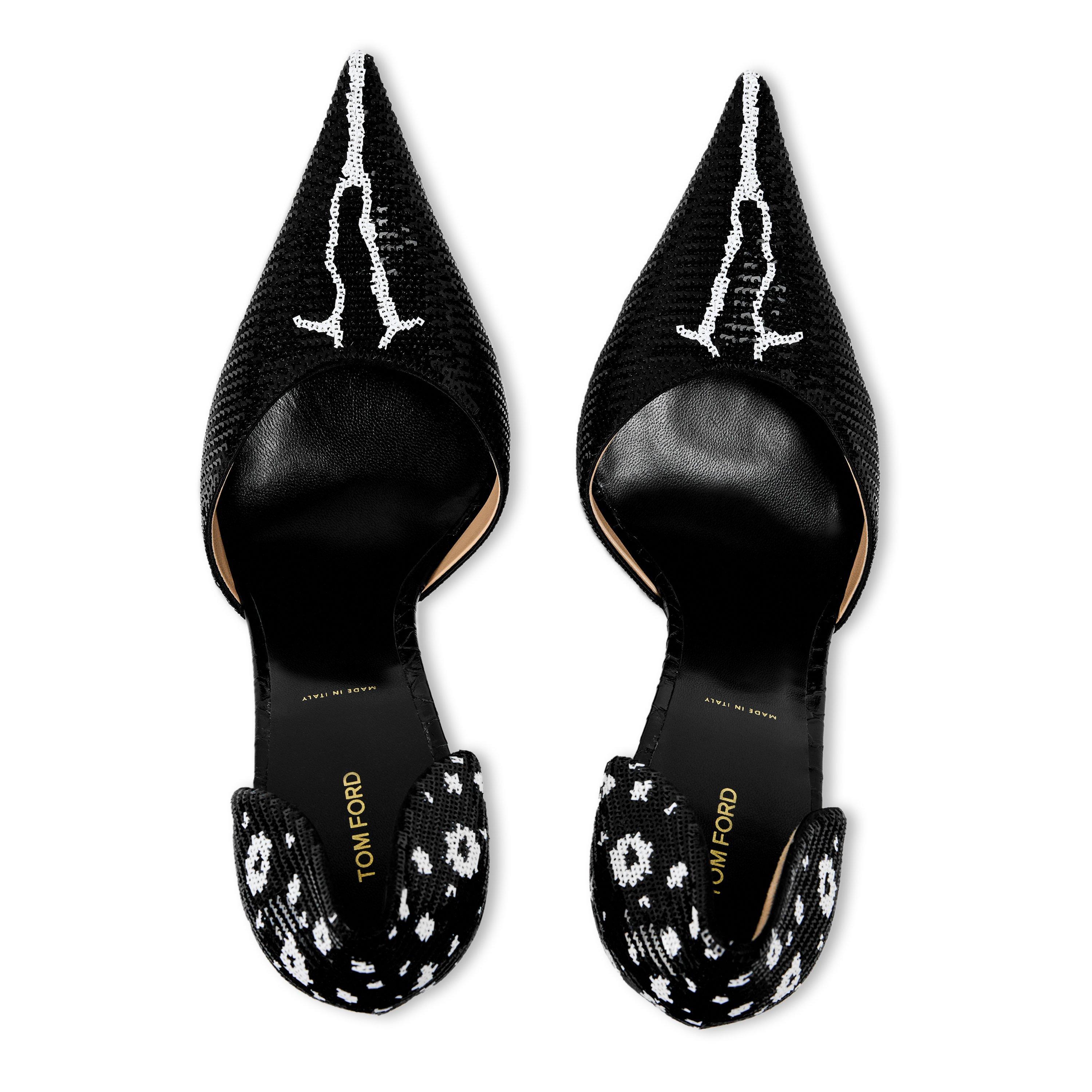 Black - Tom Ford - TF Sequin Pump Ld64 - 4