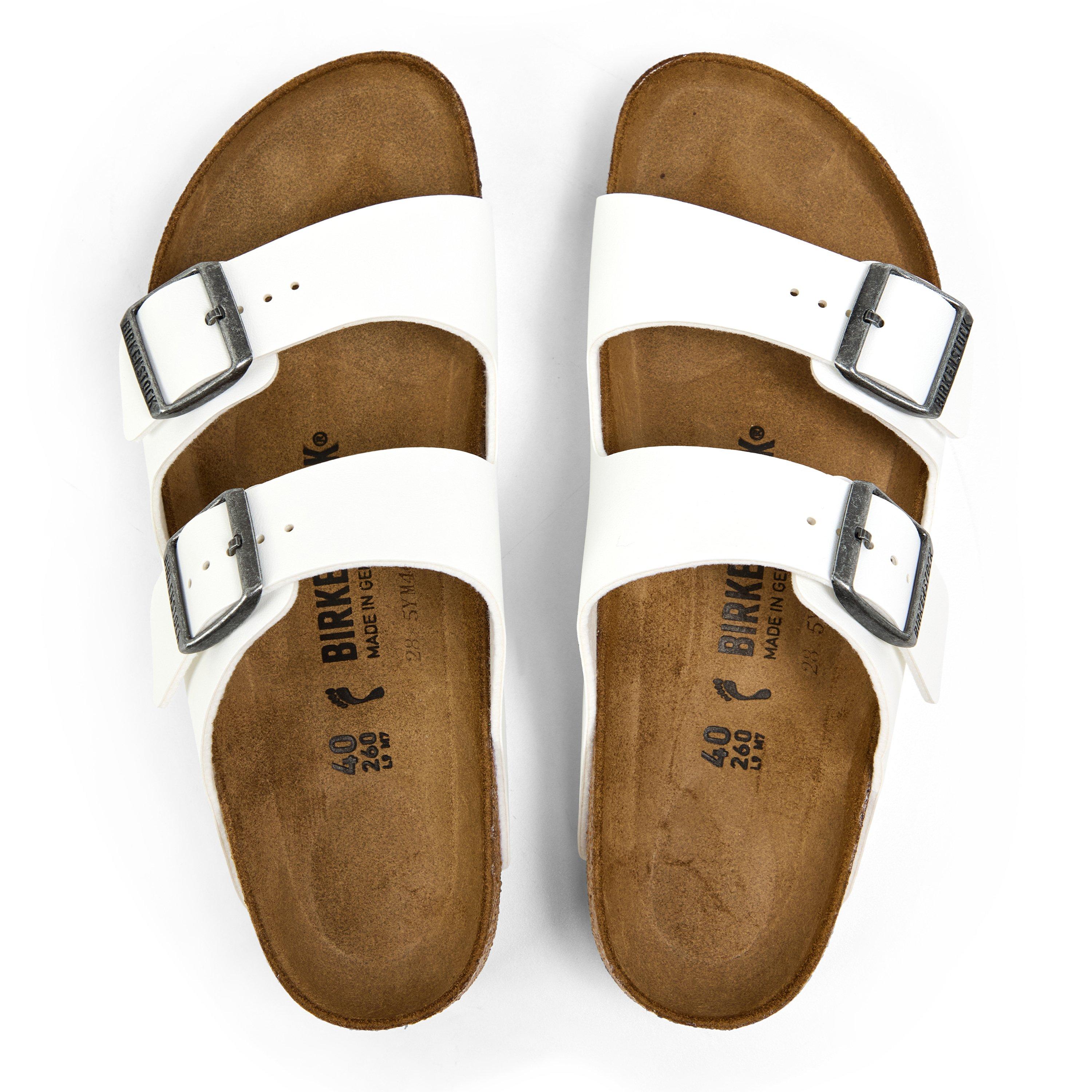 White - Birkenstock - Women's Arzna Adjustable Flat Sandals - 4