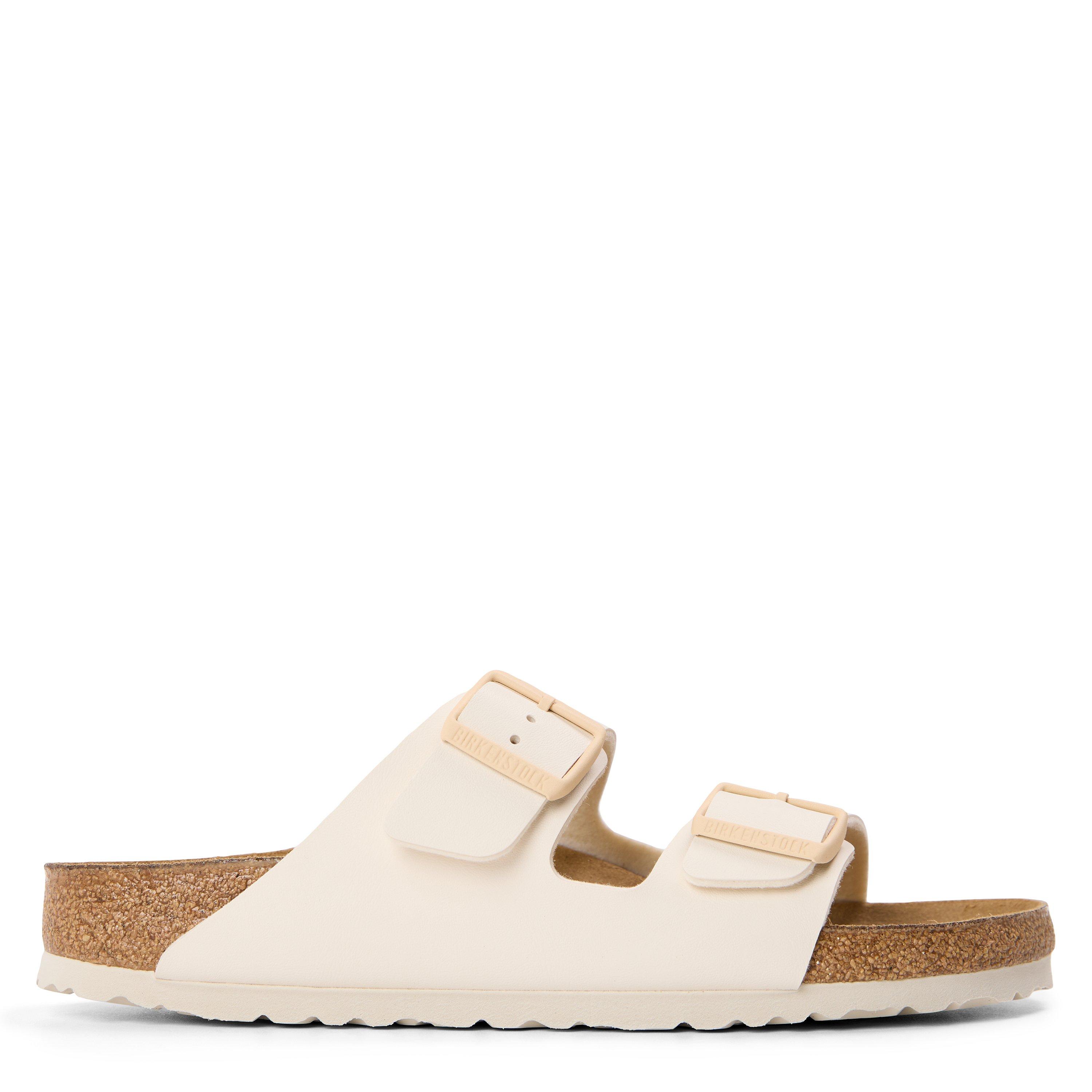 Birkenstock Women's Arzna Adjustable Flat Sandals - Eggshell - 39 (5.5)