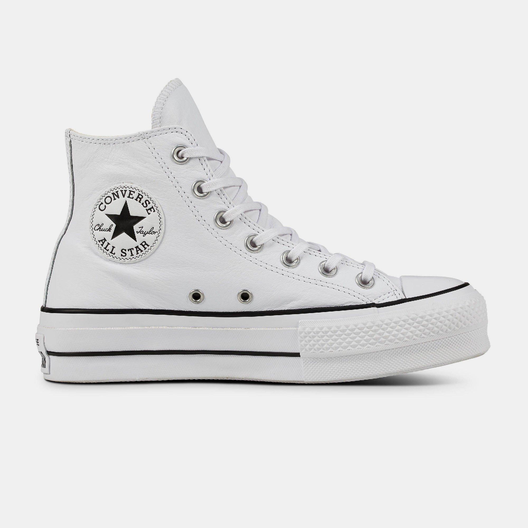 Converse Women's Chuck Taylor All Star Lif Platform Trainers - 102-White/Bla - 3.5 (36)