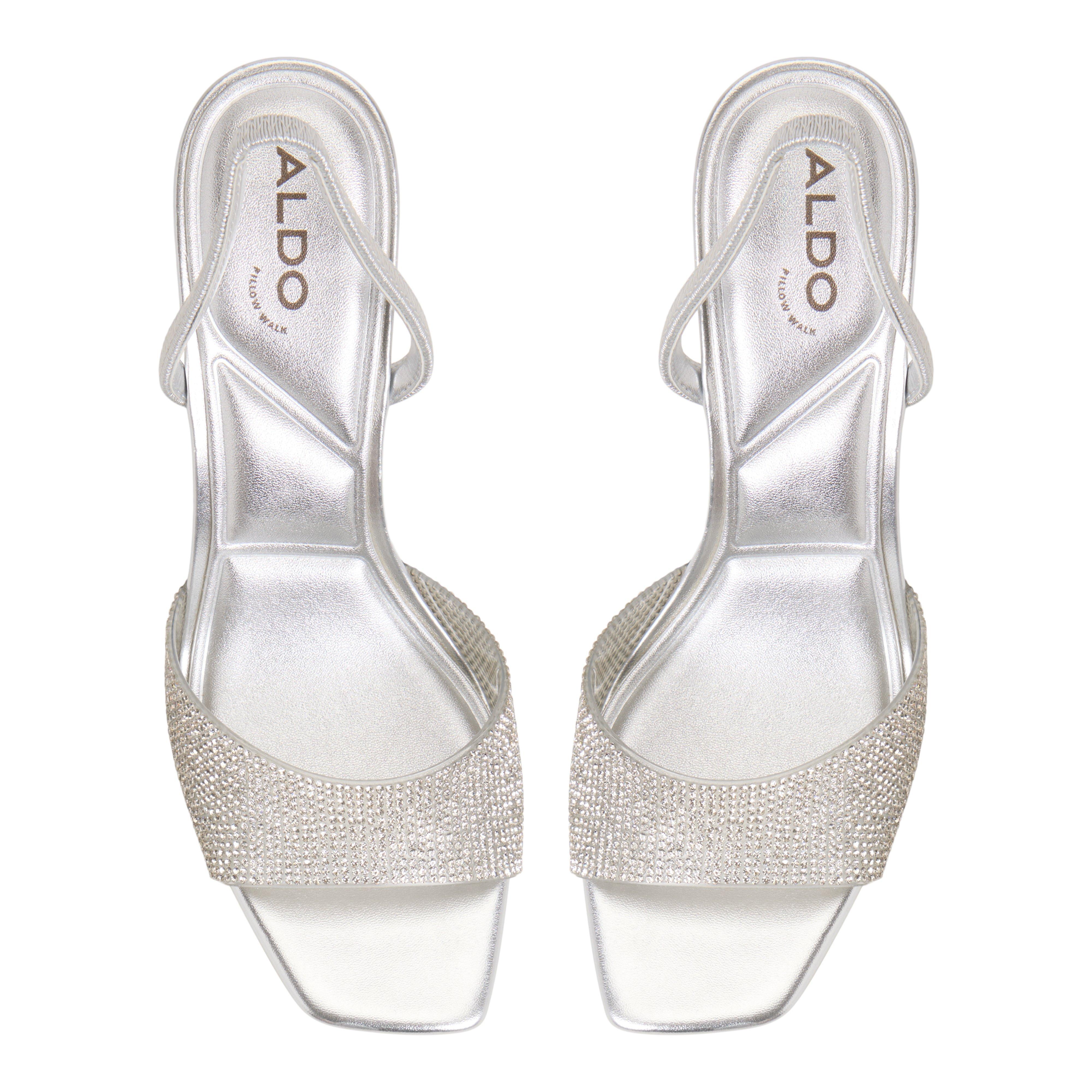 Silver - Aldo - Women's Andyana Heeled Sandals - 6