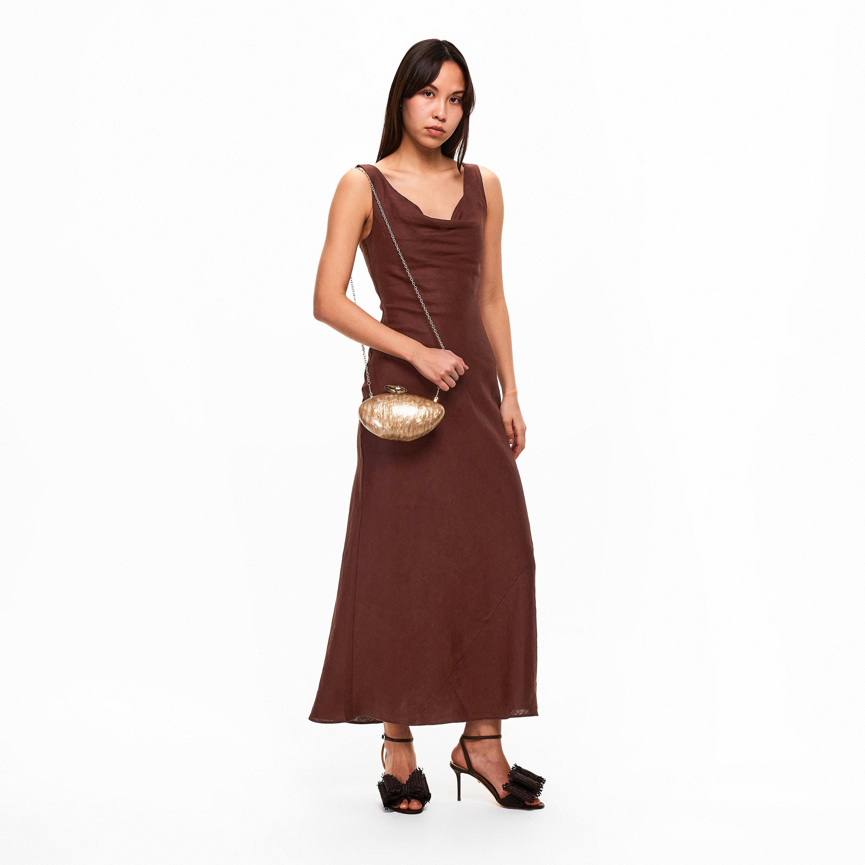 Mocha - Mach and Mach - Women's Raf Heeled Sandals - 6