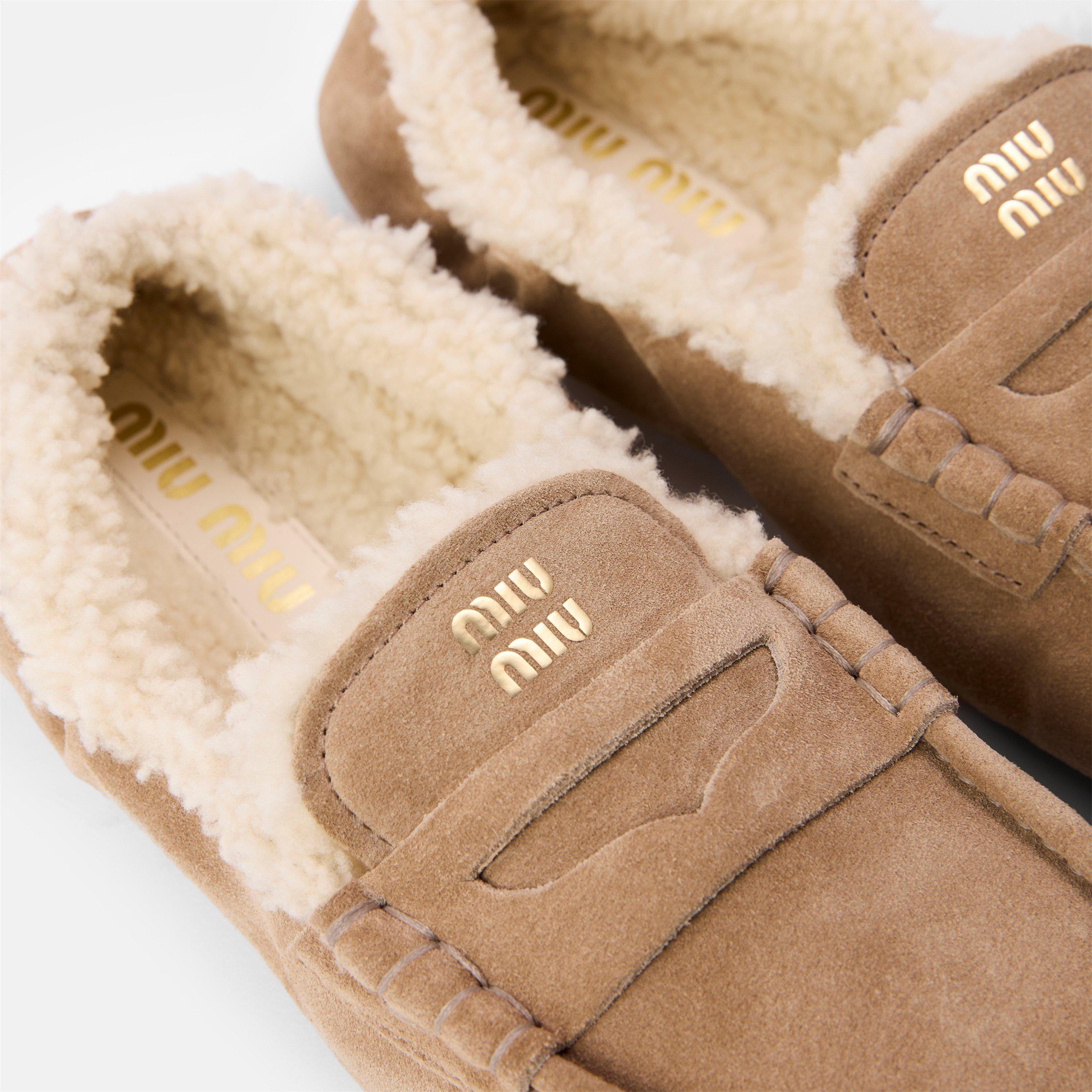 Deserto - Miu Miu - Women's Shearling Loafers - 4