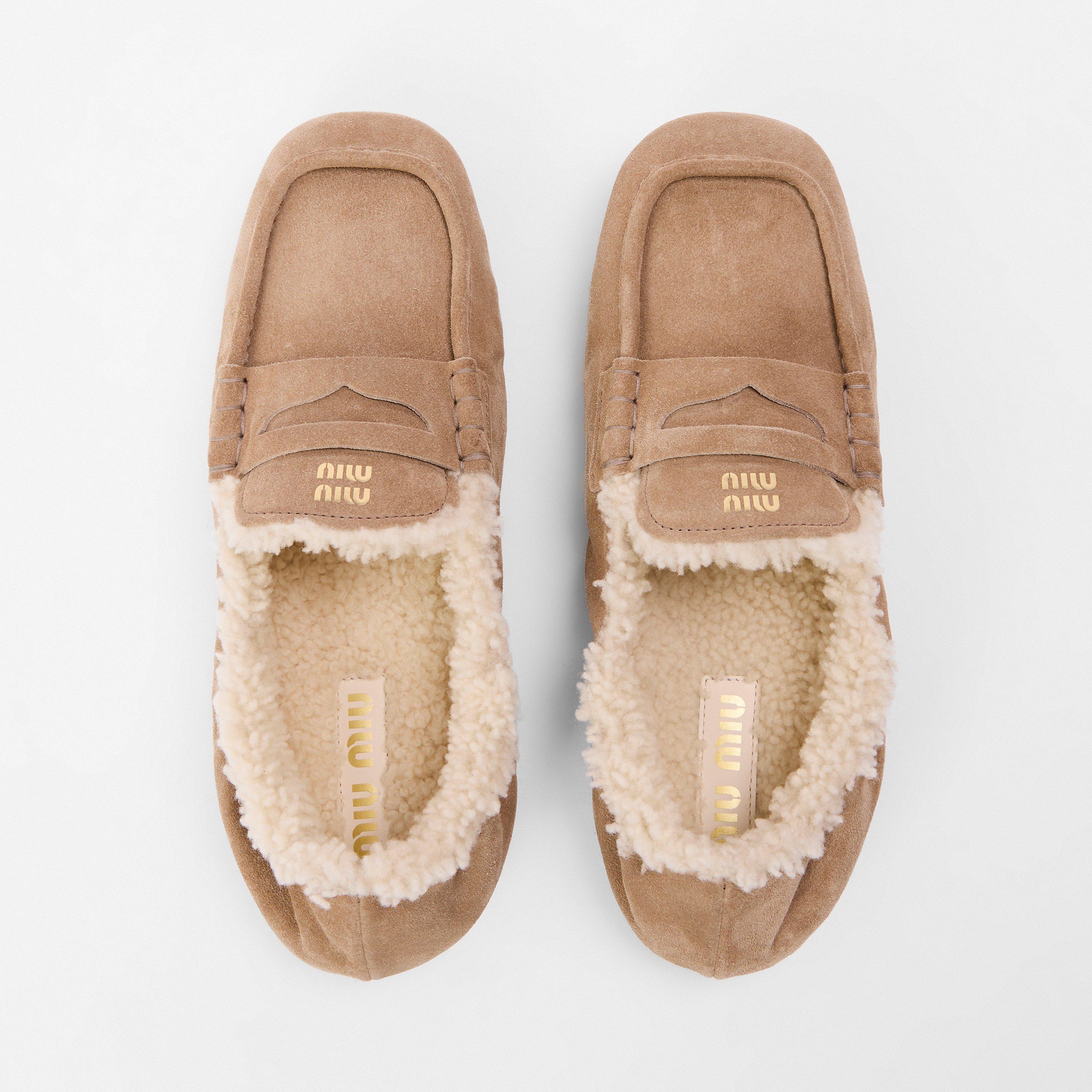 Deserto - Miu Miu - Women's Shearling Loafers - 5