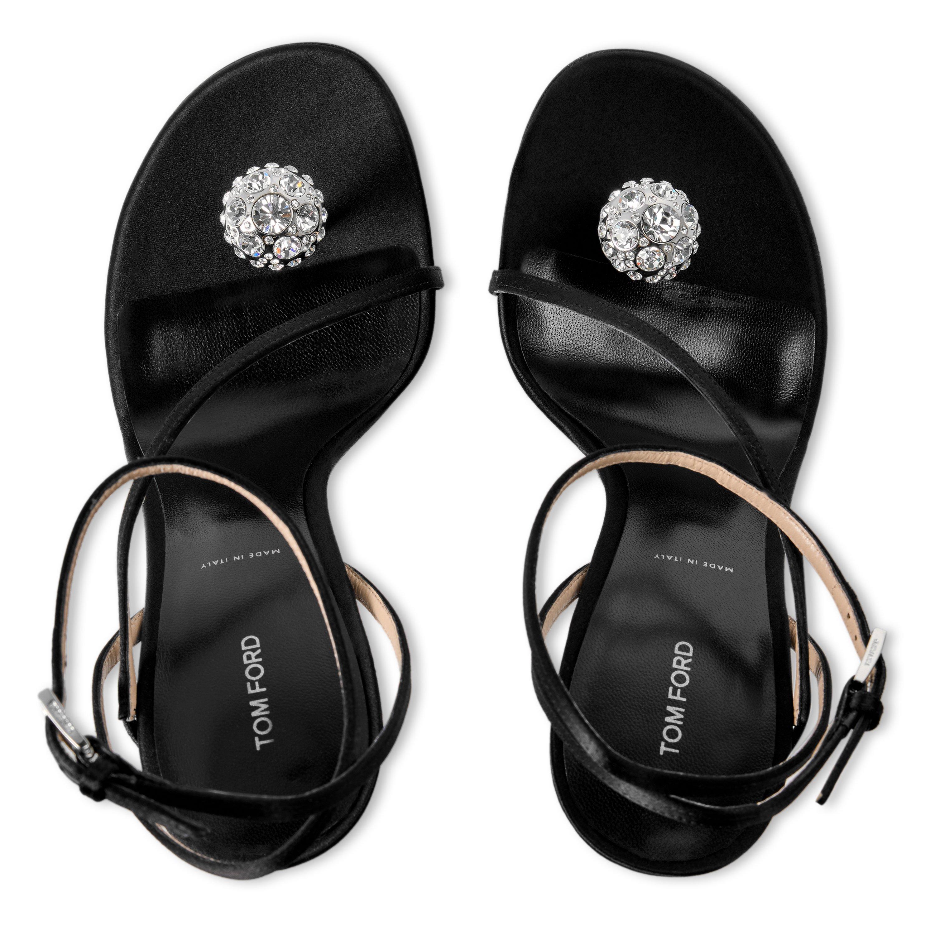 Black Crystal - Tom Ford - TF Crystal Sandal Ld64 - 4