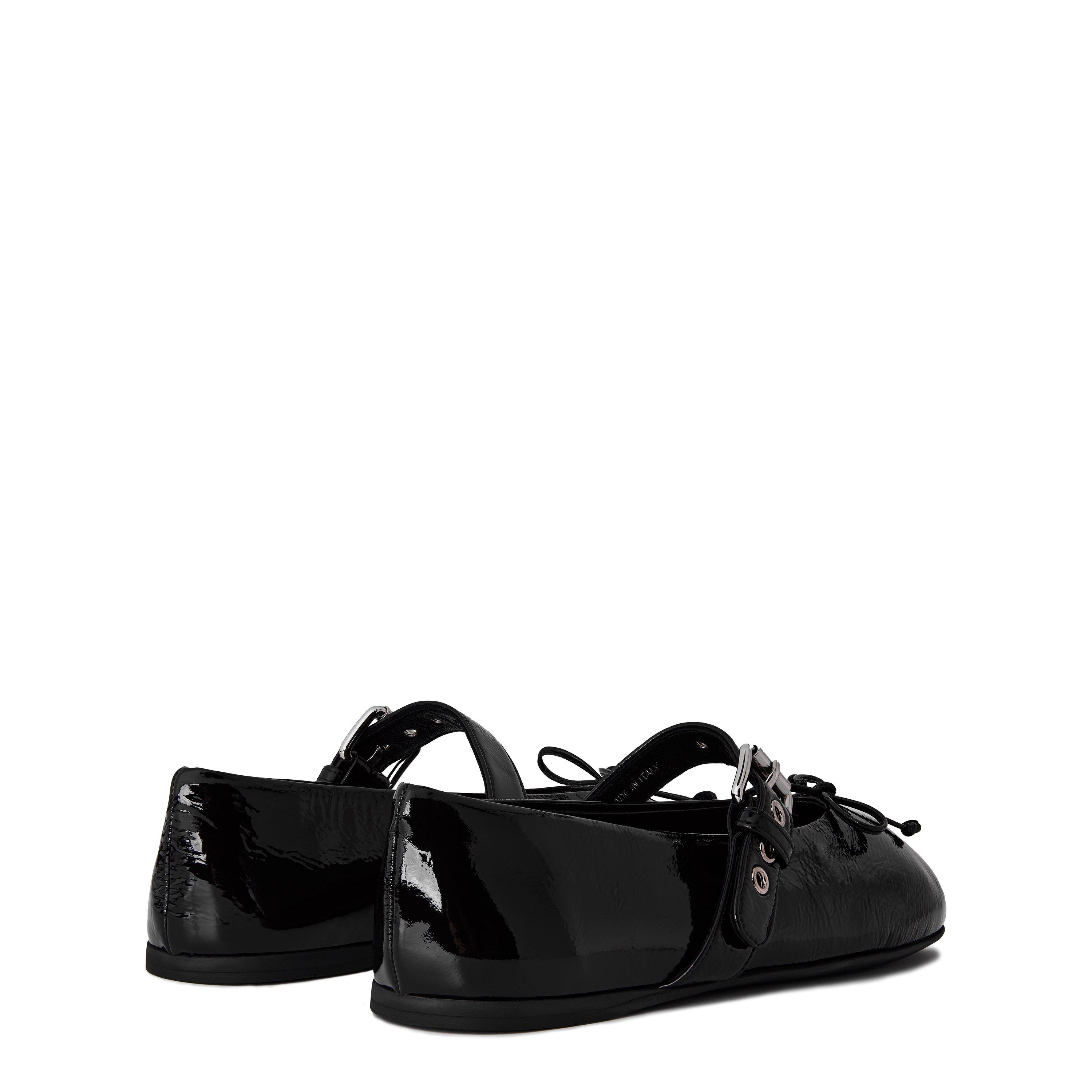 Black - Miu Miu - Women's Naplak Glossy Ballet Pumps - 5