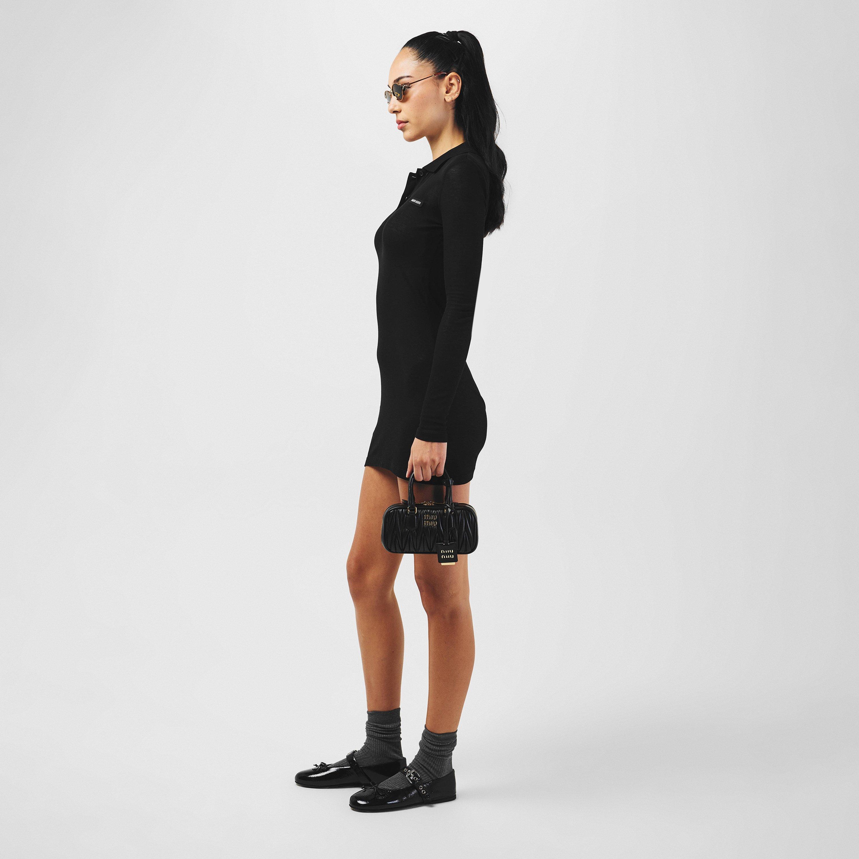 Black - Miu Miu - Women's Naplak Glossy Ballet Pumps - 6