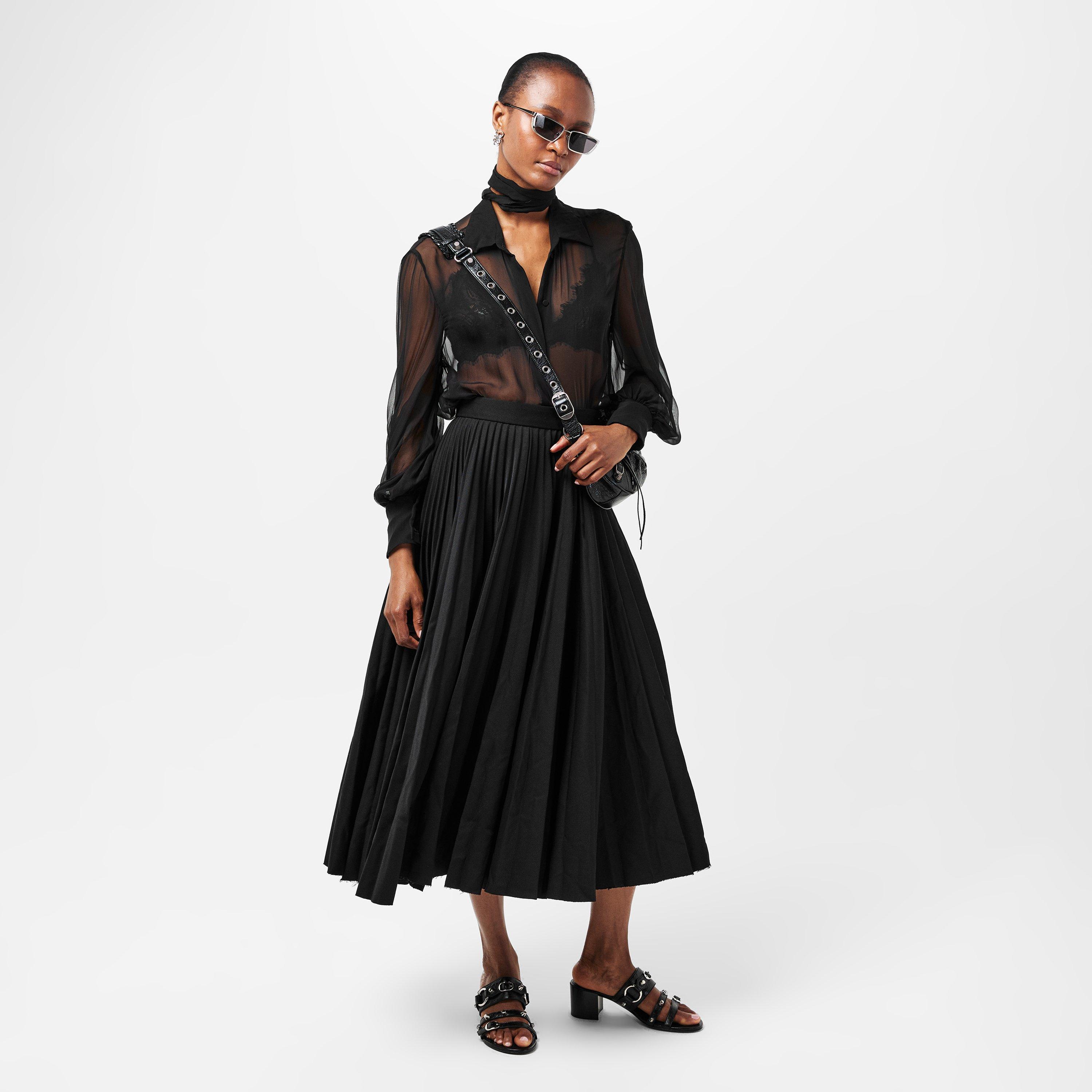 Black/Silver - Balenciaga - Women's City Heeled Sandals - 6