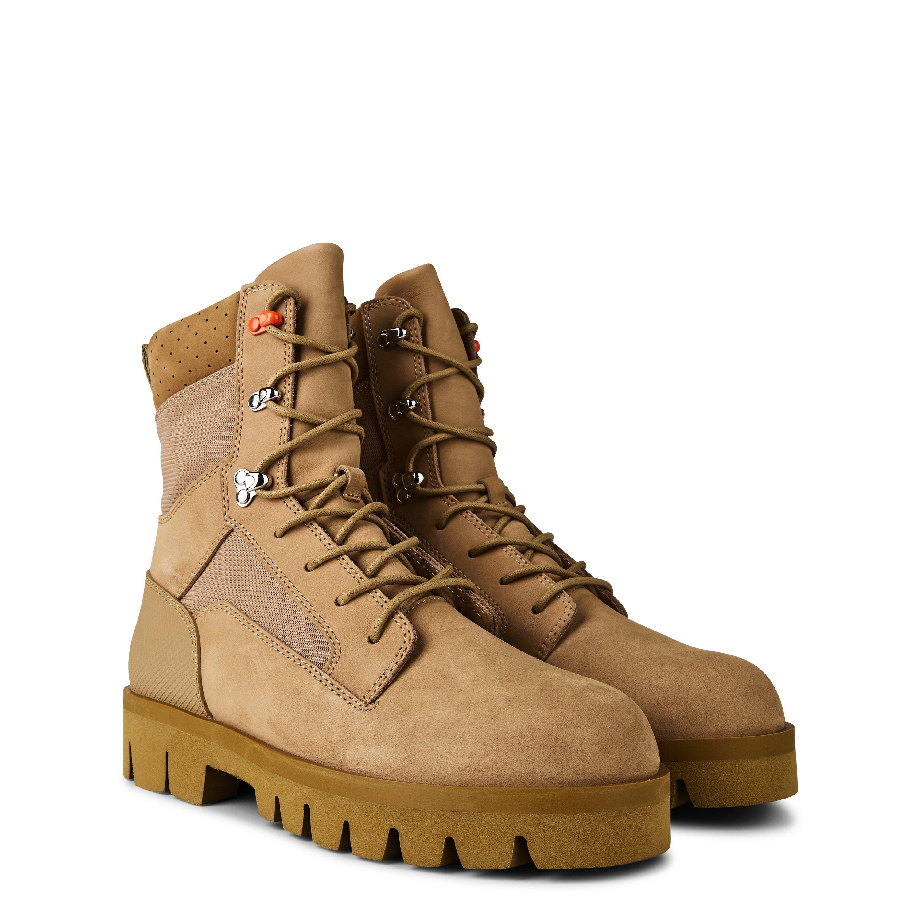 Beige - Heron Preston - Men's Military Biker Boots - 3