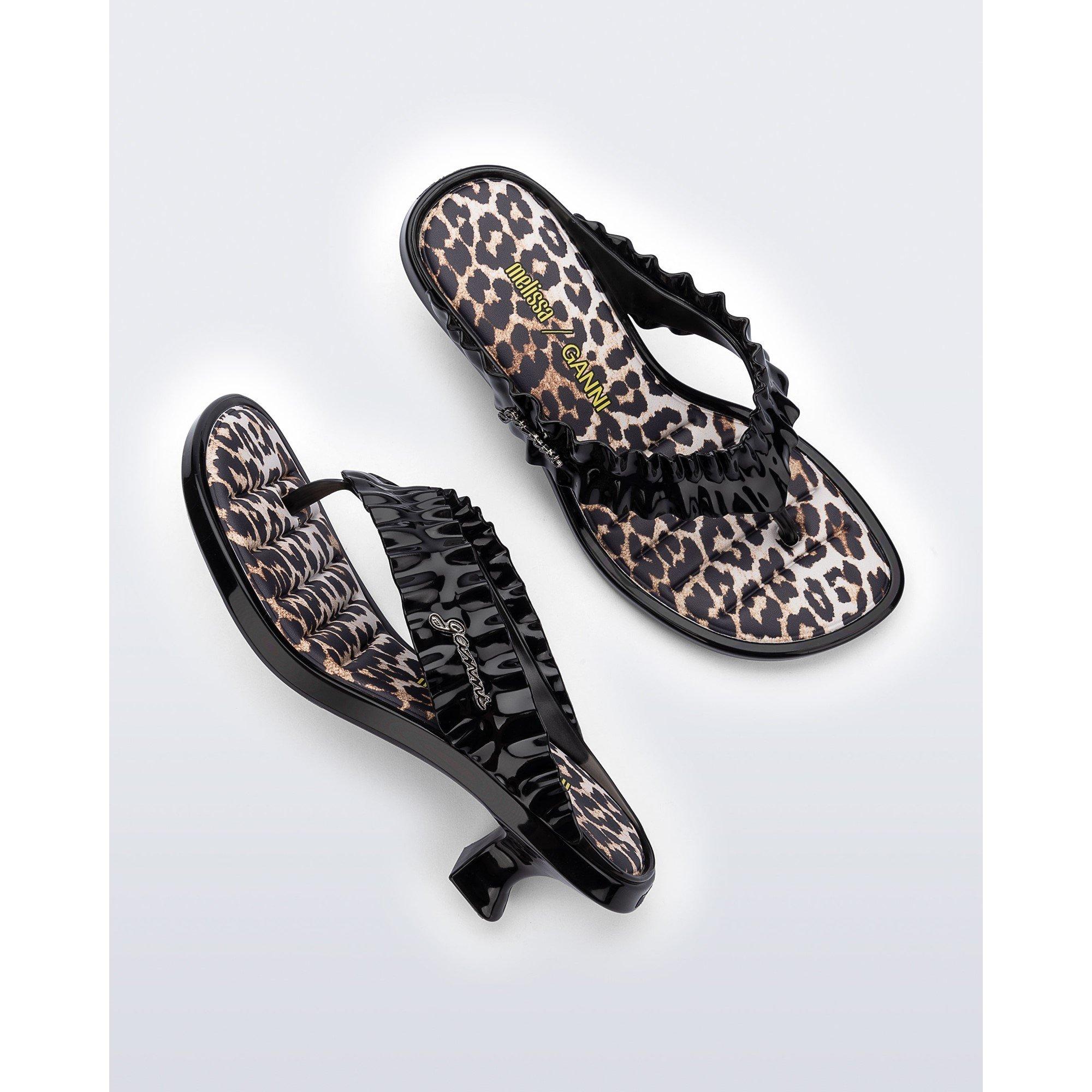 Leopard - Melissa - Women's X Ganni Heeled Sandals - 3