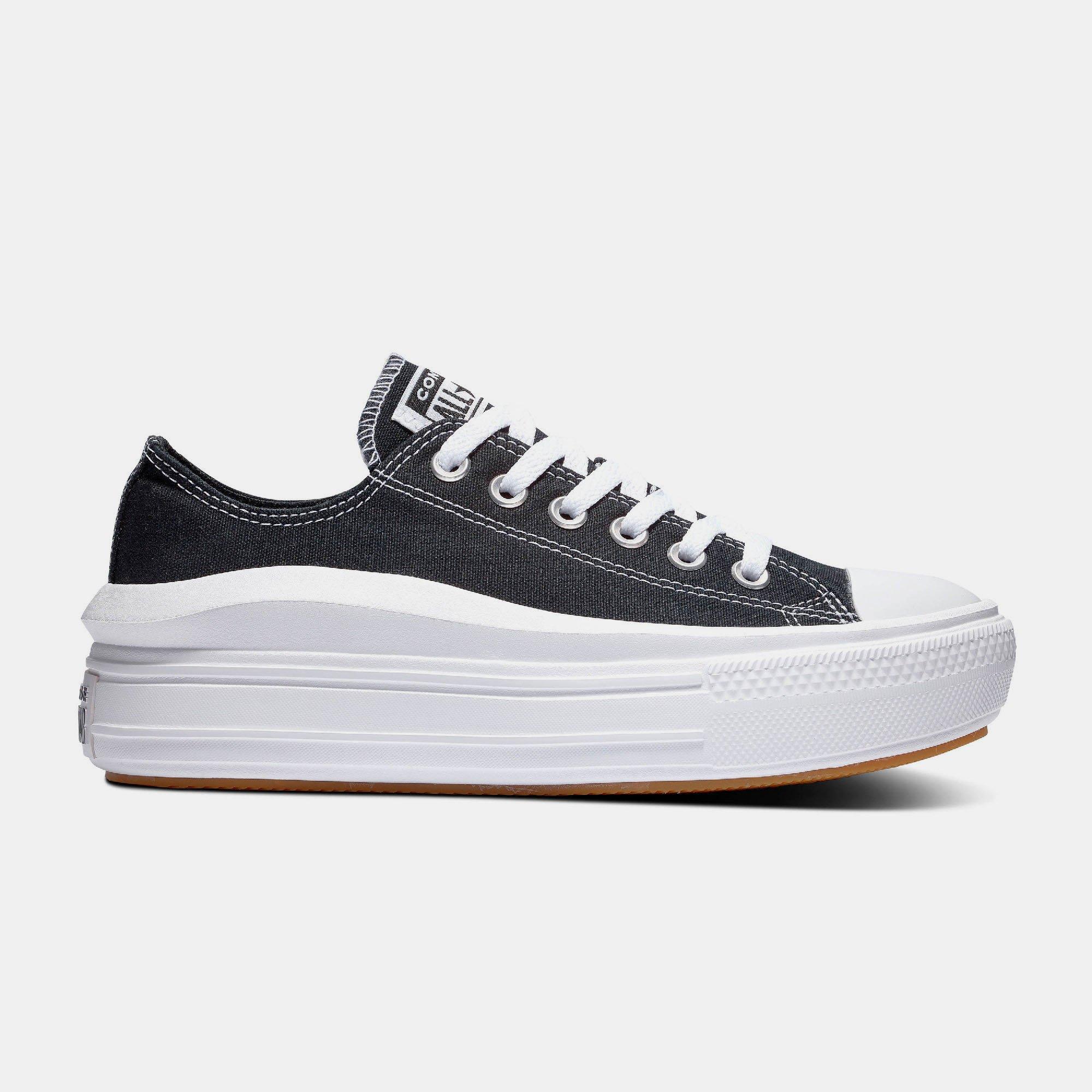 001-Black/Whi - Converse - Women's Chuck Taylor All Star Mov Platform Trainers - 1