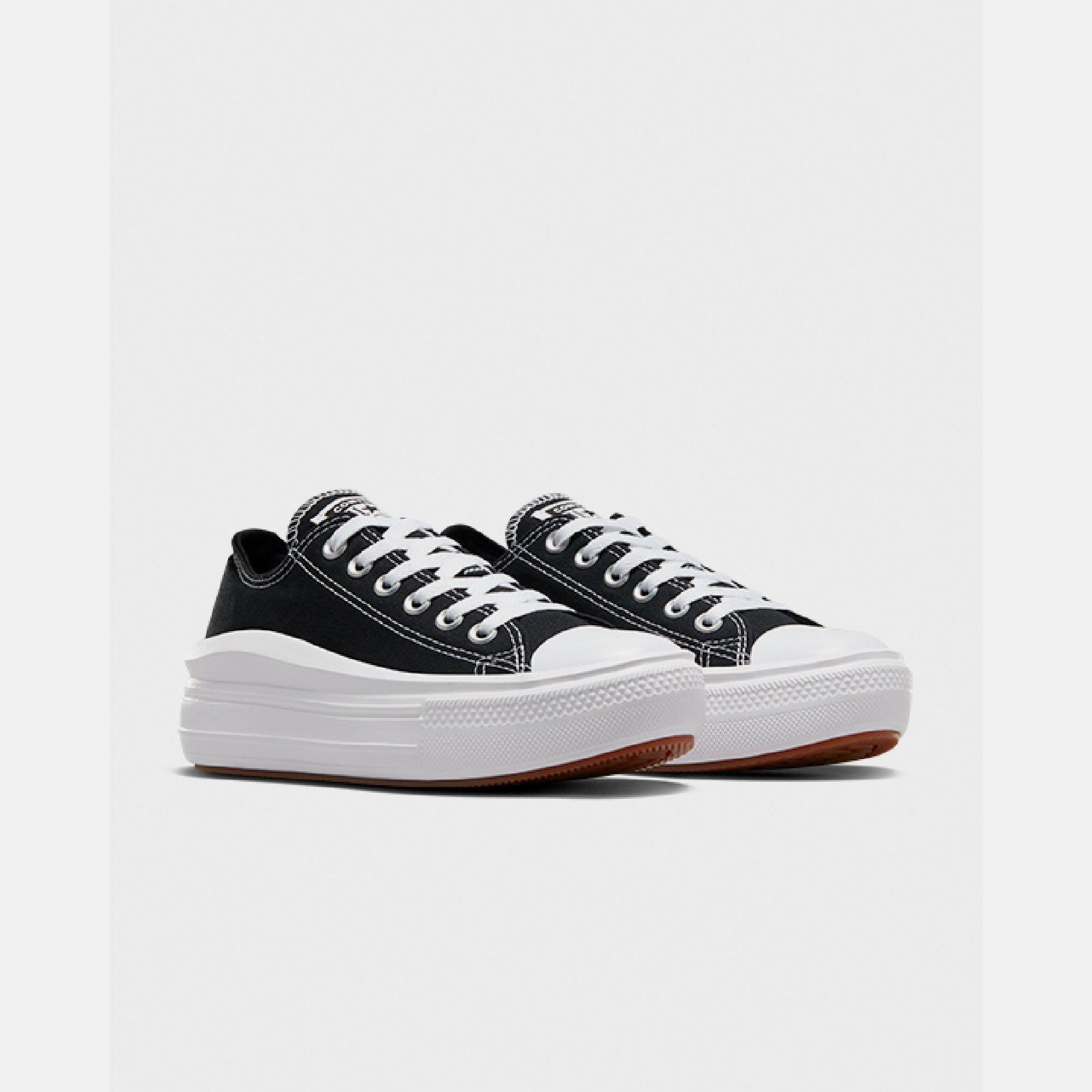 001-Black/Whi - Converse - Women's Chuck Taylor All Star Mov Platform Trainers - 2