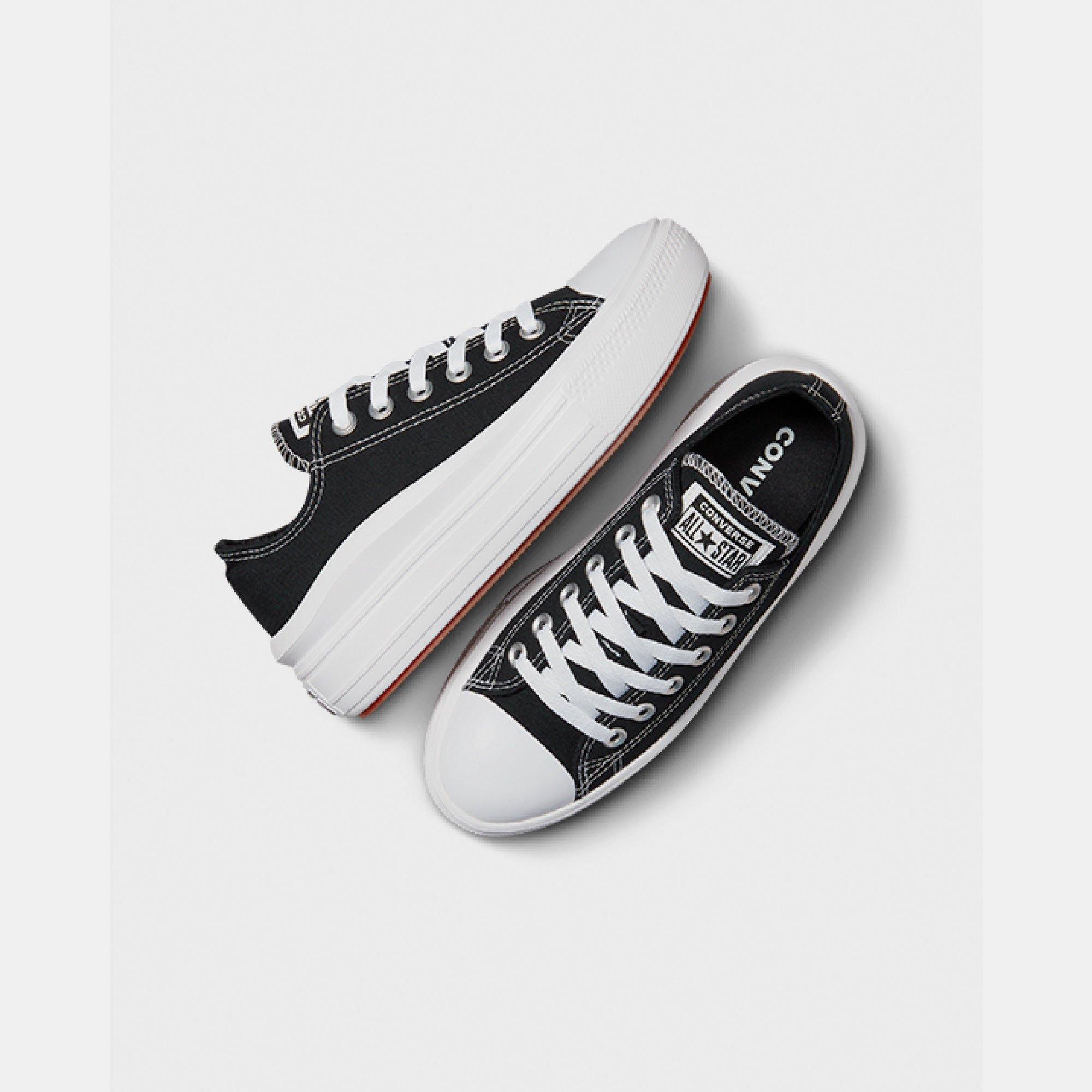 001-Black/Whi - Converse - Women's Chuck Taylor All Star Mov Platform Trainers - 3