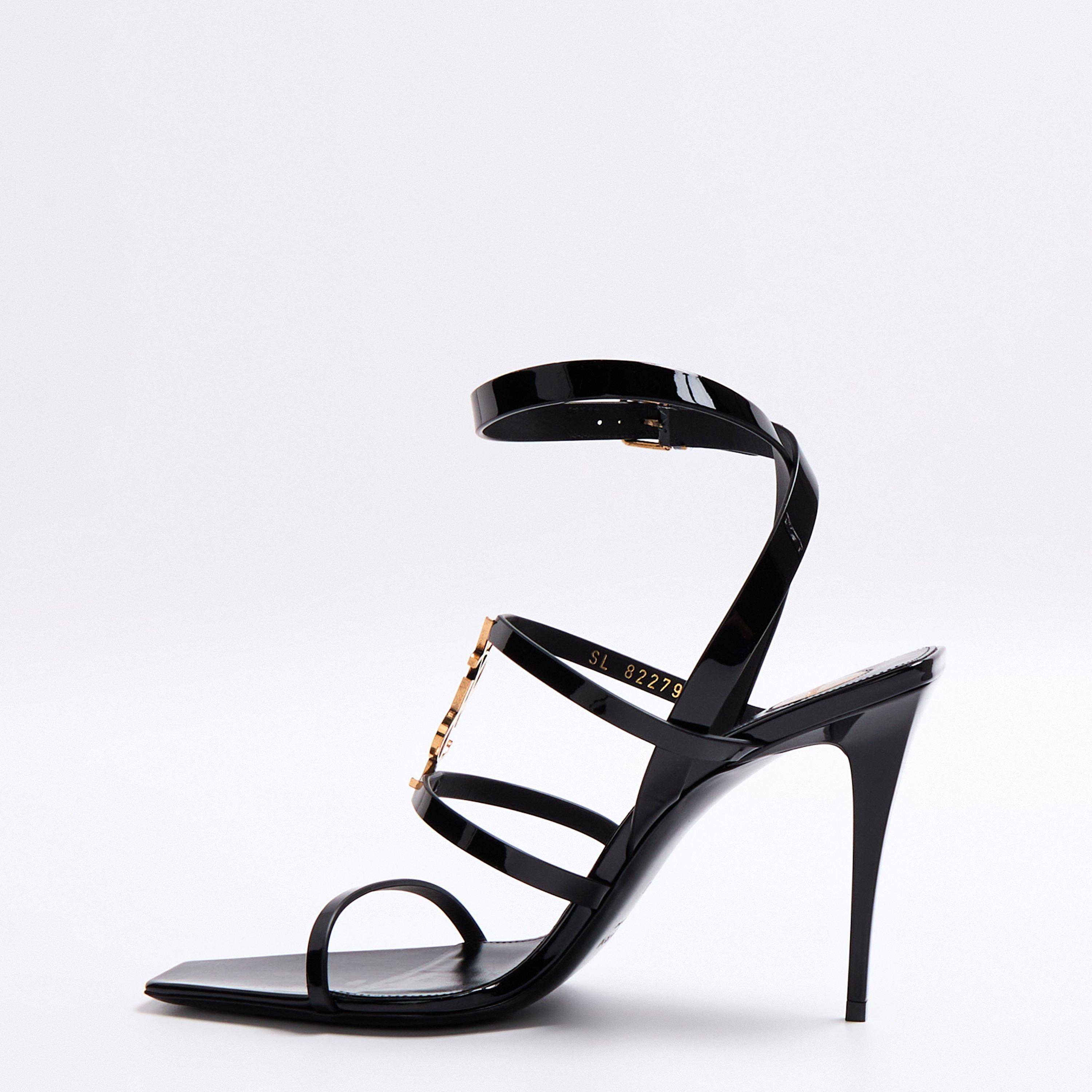 Black - Saint Laurent - Cassandra Heeled Sandals - 2