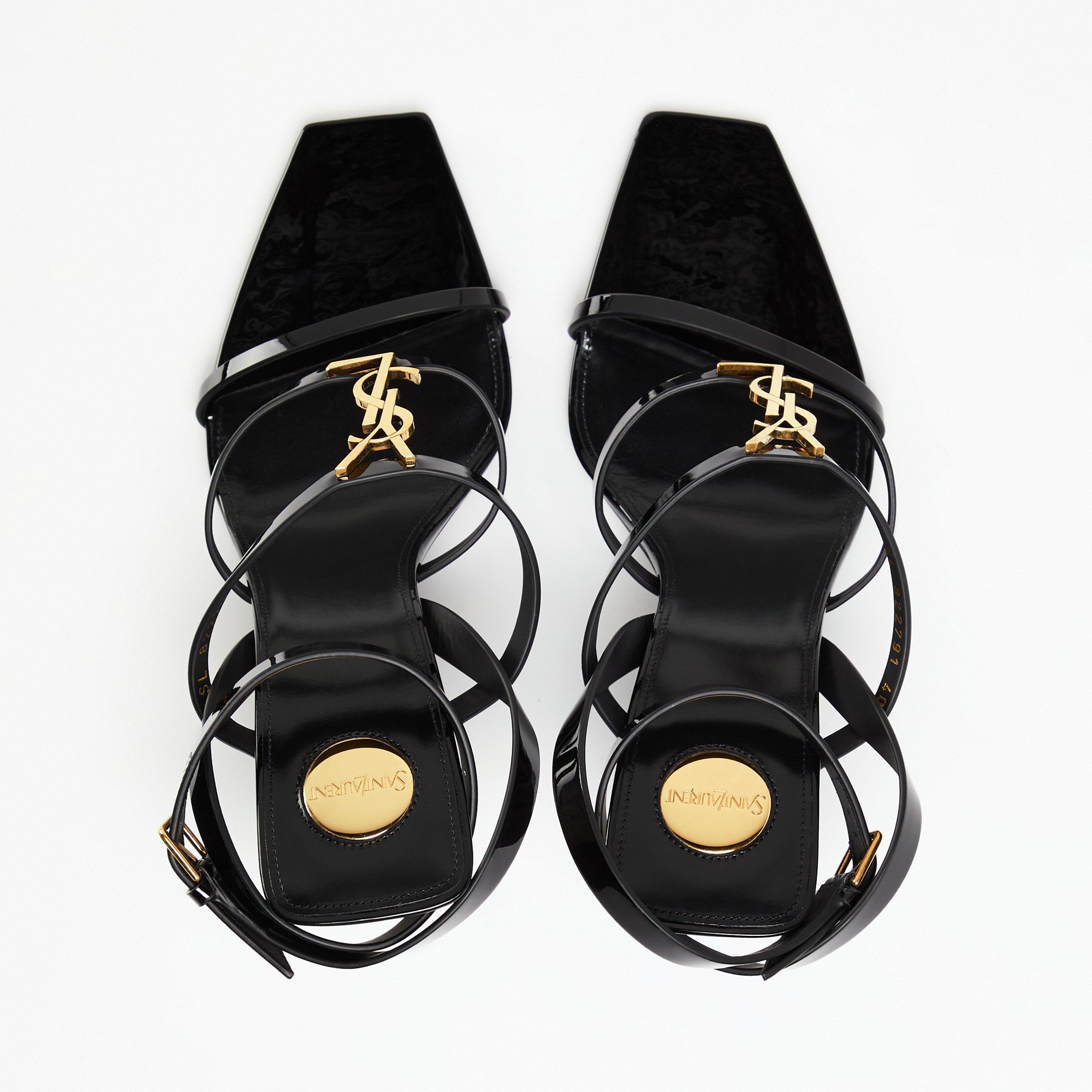 Black - Saint Laurent - Cassandra Heeled Sandals - 5