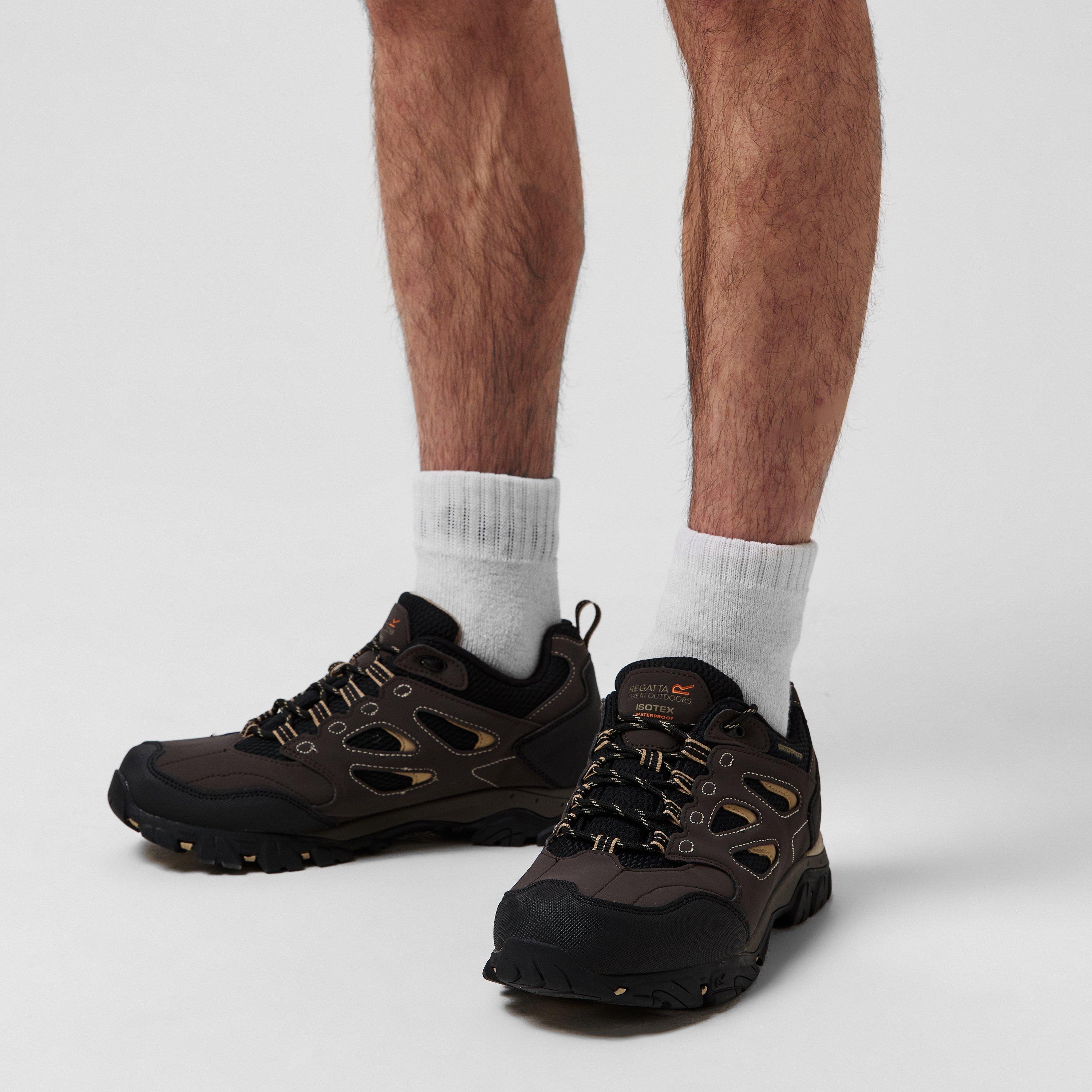 Peat/Gldfawn - Regatta - Holcombe IEP Low Walking Shoes - 2