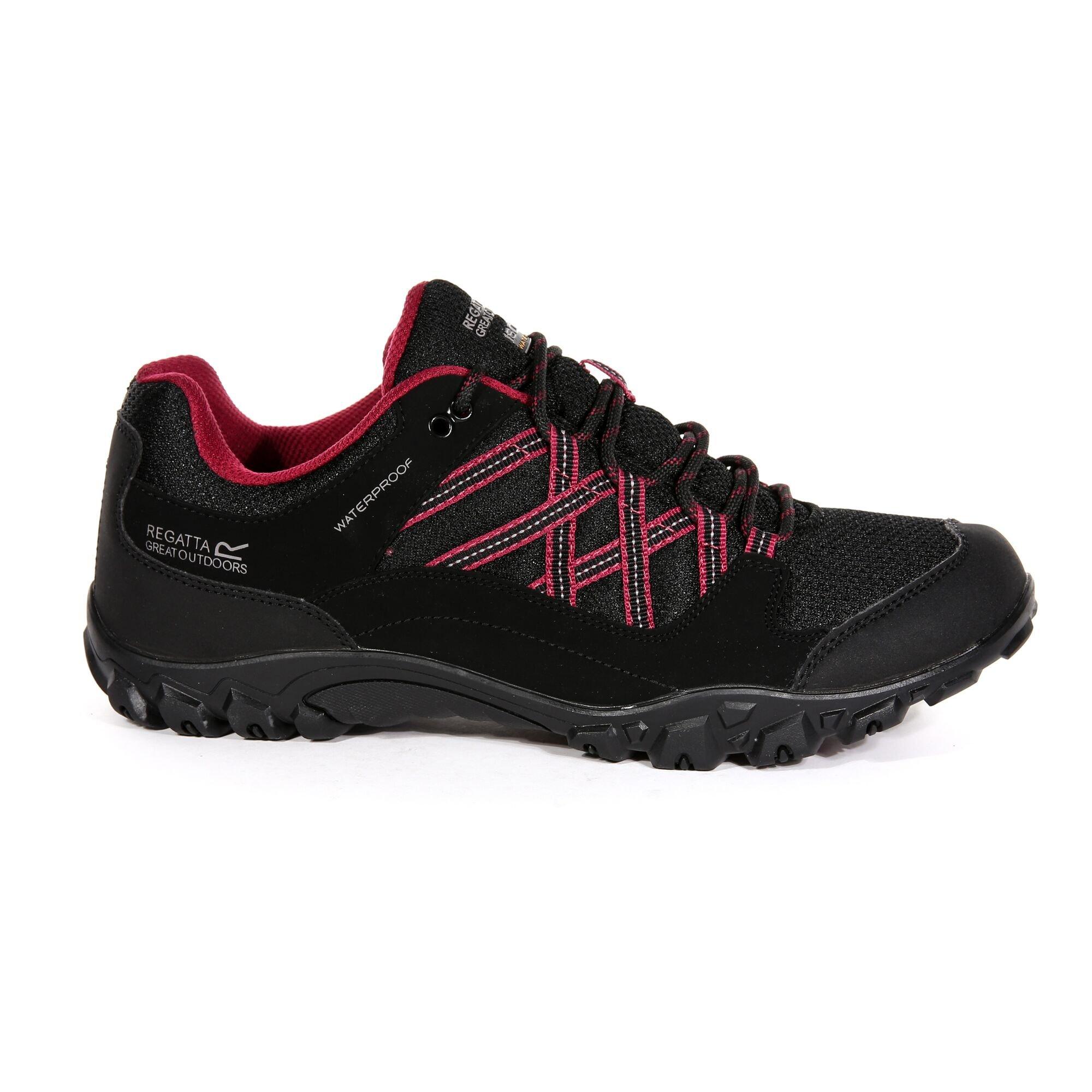 Blk/Beaujols - Regatta - Lady Edgepoint III Waterproof Walking Shoe - 1
