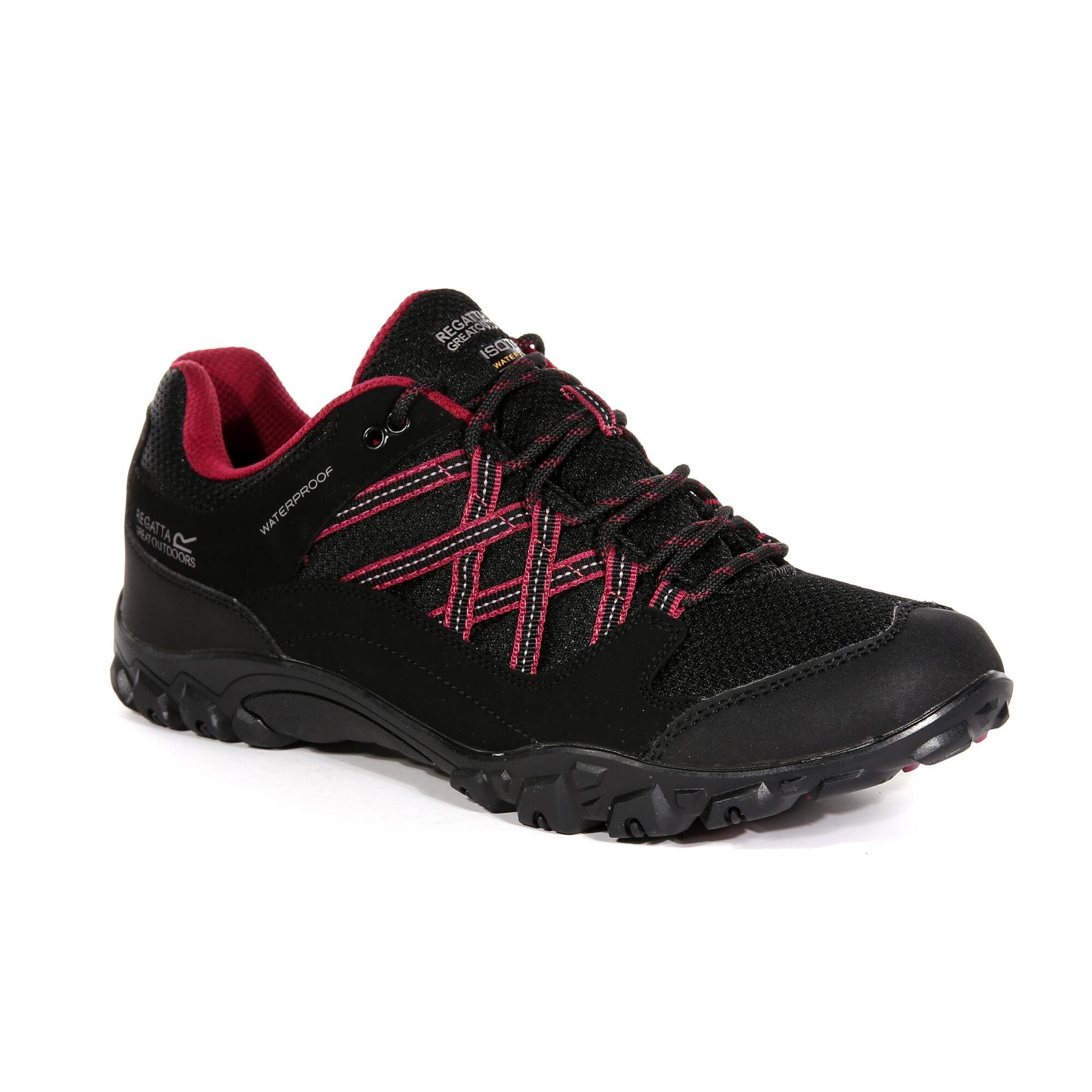 Blk/Beaujols - Regatta - Lady Edgepoint III Waterproof Walking Shoe - 2