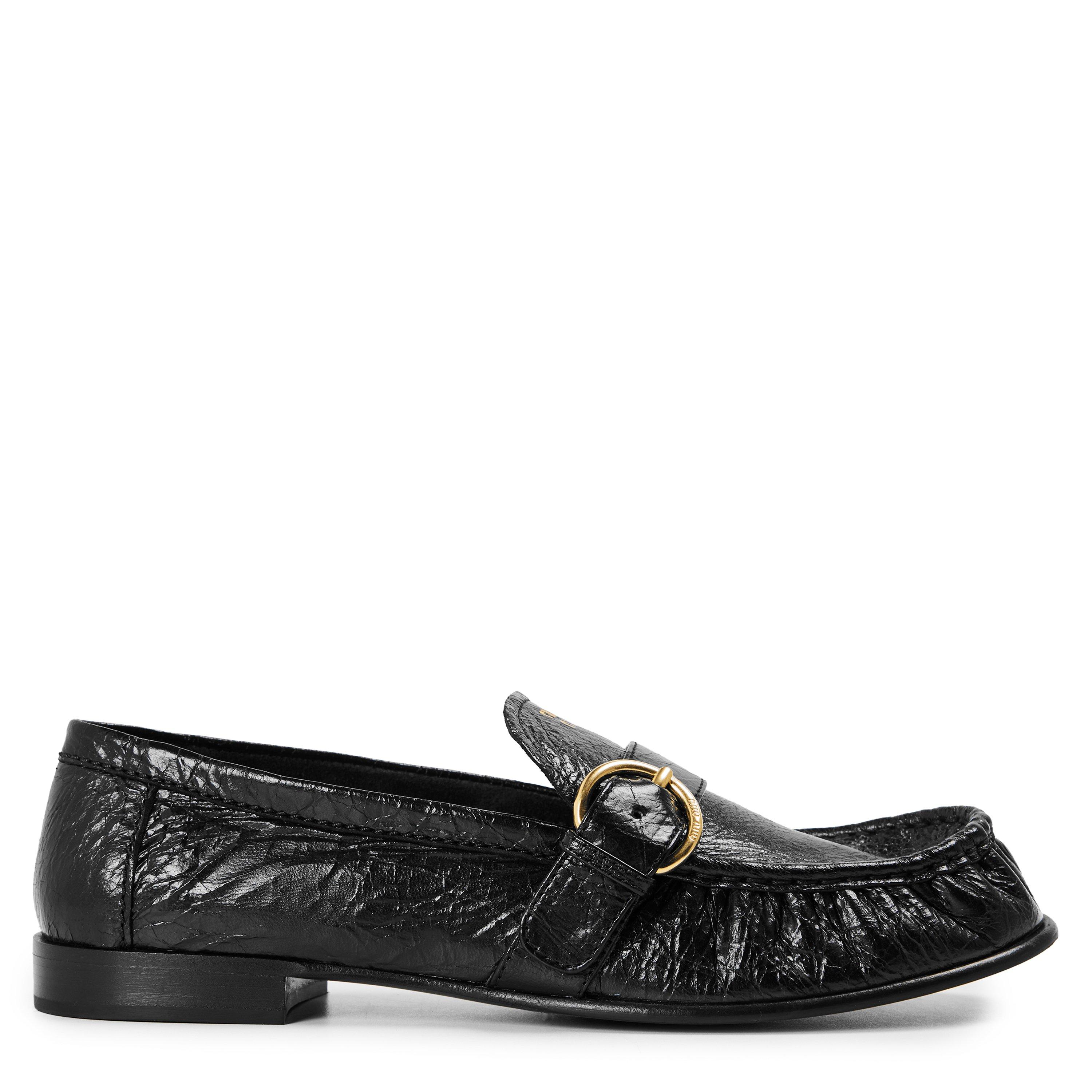 Nero - Miu Miu - Miu Buckle Loafer Ld63 - 1