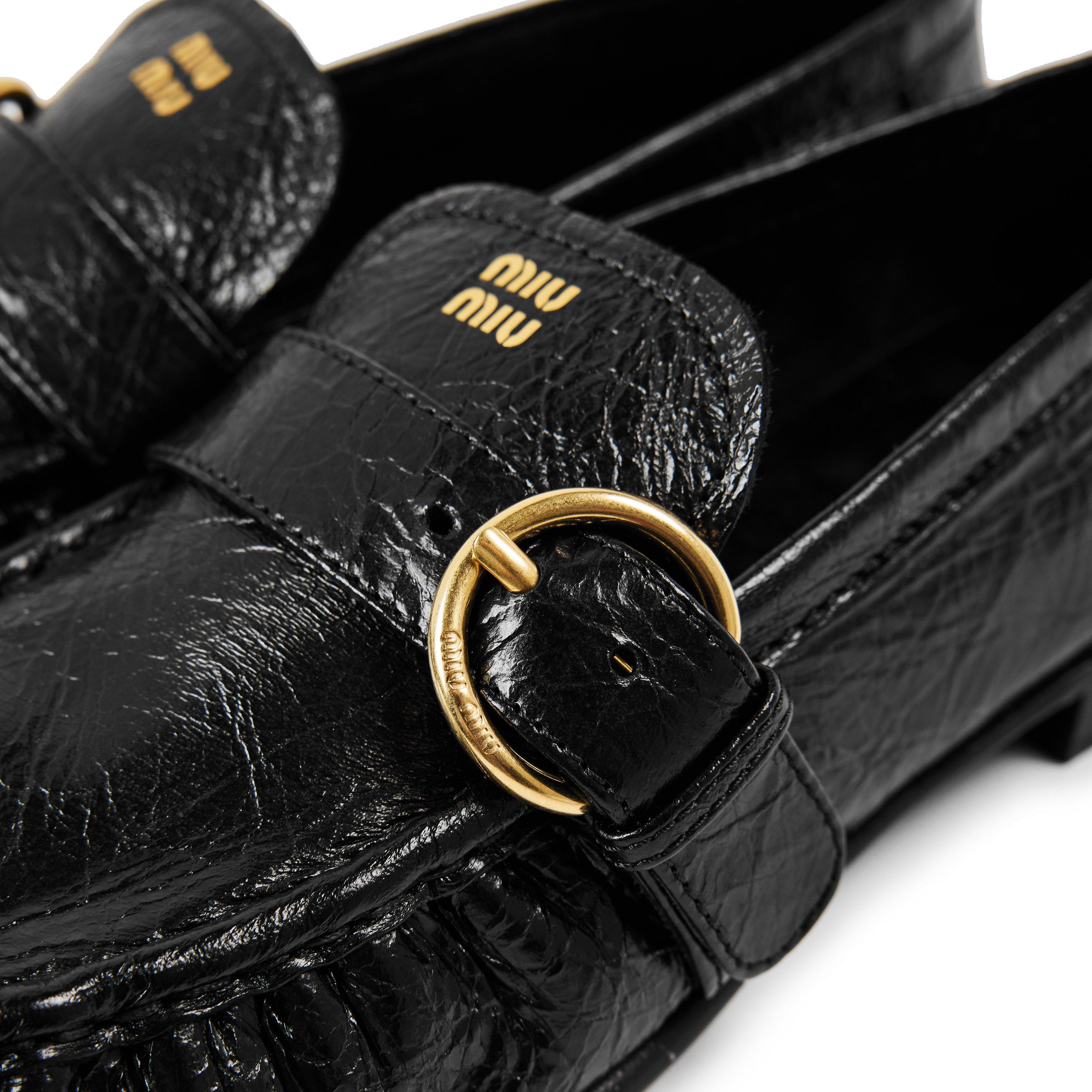 Nero - Miu Miu - Miu Buckle Loafer Ld63 - 3