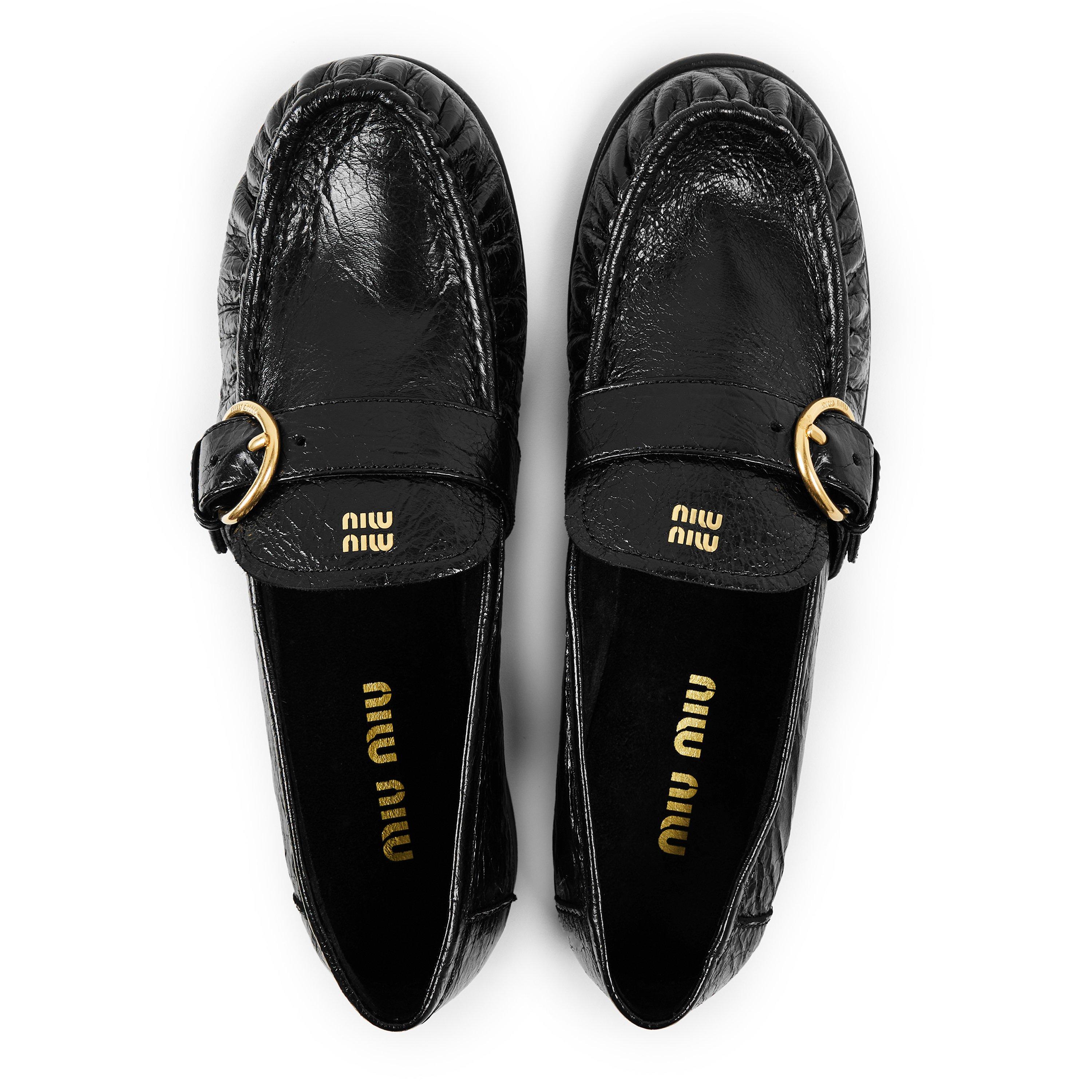 Nero - Miu Miu - Miu Buckle Loafer Ld63 - 4