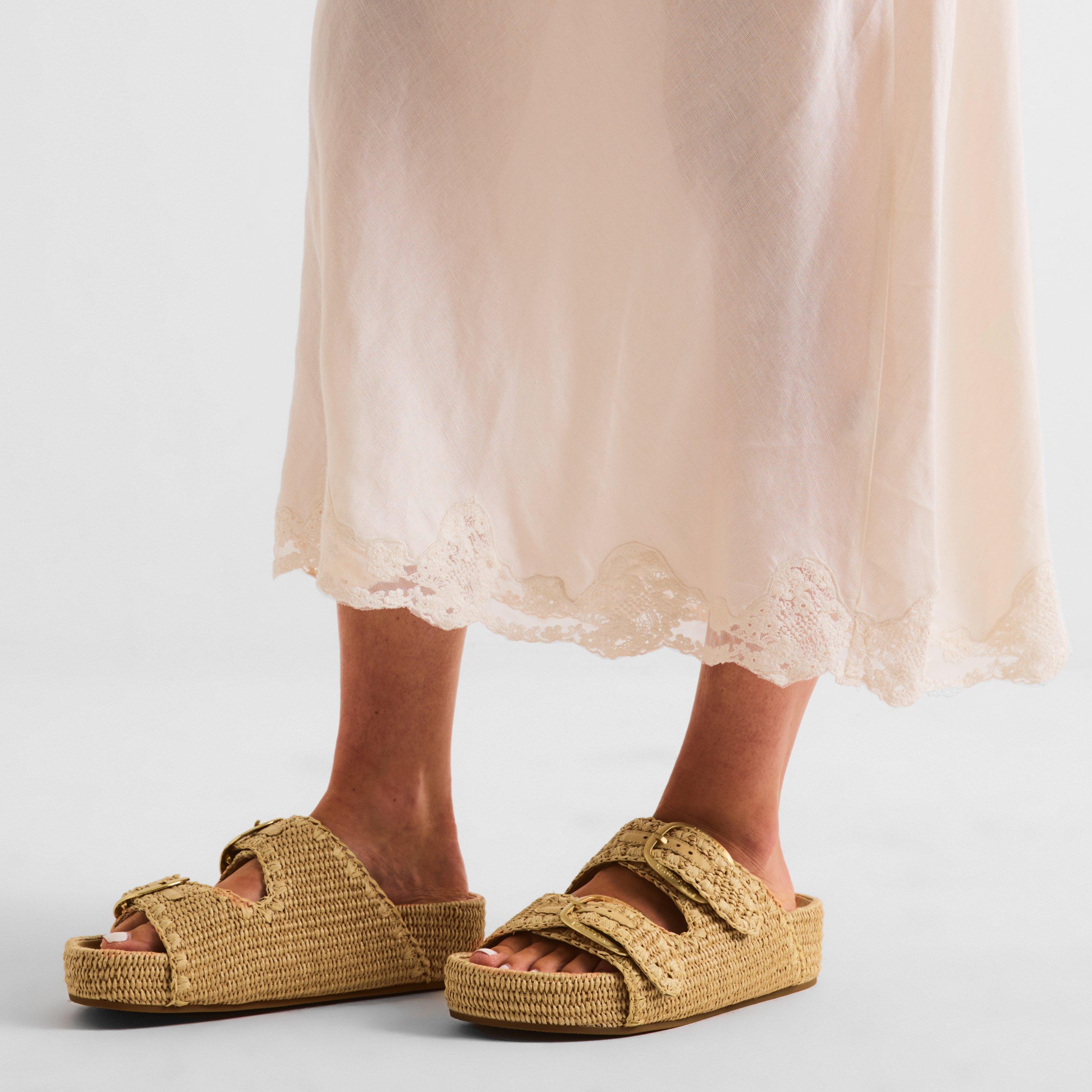 Natural/Natural - Loeffler Randall - Women's Nico Flatform Sandals - 3