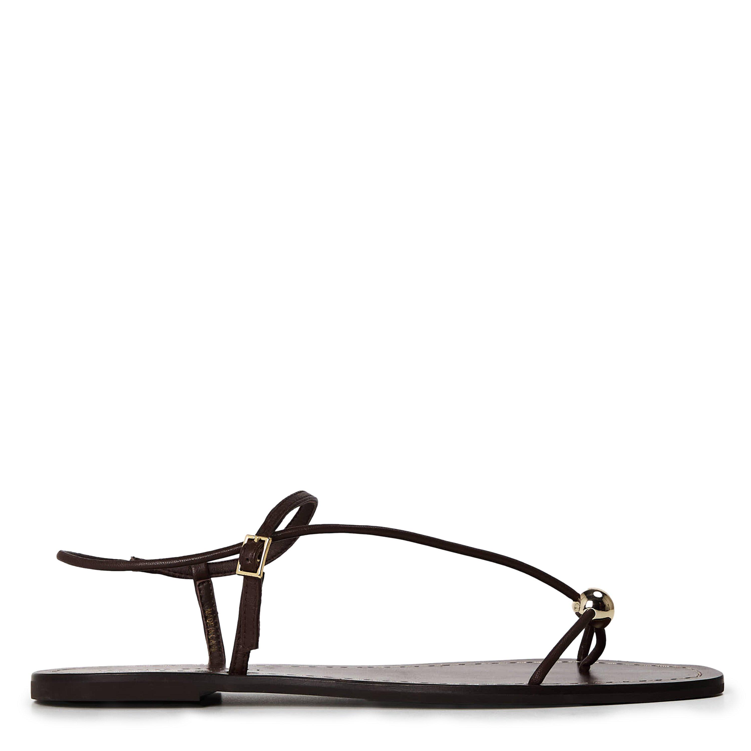 Espresso - Loeffler Randall - Women's Lara Flat Sandals - 1